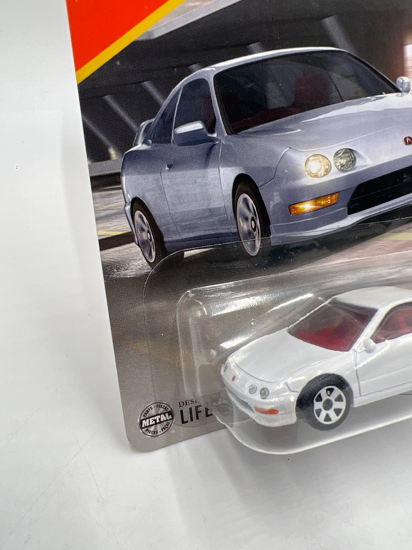 2025 Matchbox #52 1997 Acura Integra Type R White LHD W/Protector