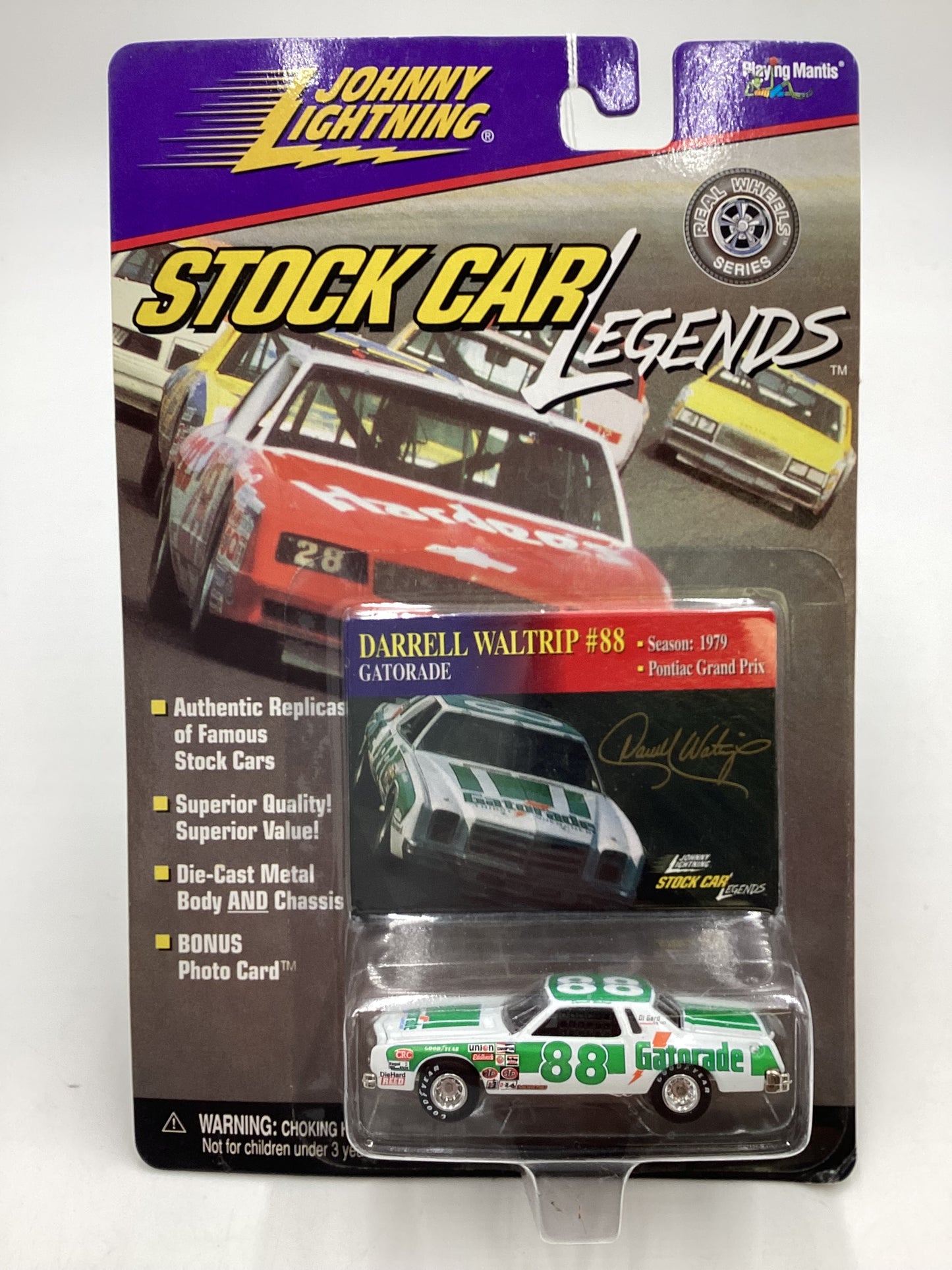 Johnny lightning Stock Car Legends #88 Pontiac Gran Prix Darrell Waltrip 186B