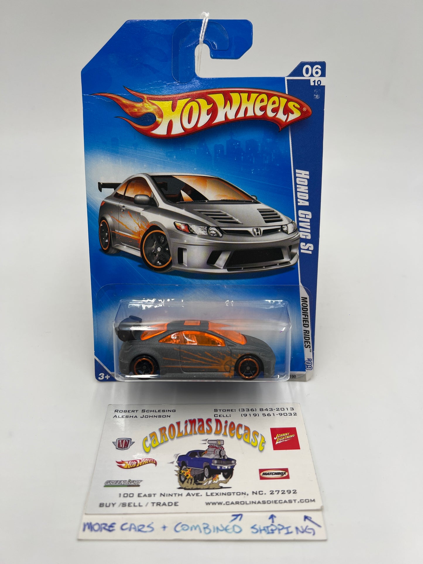 2009 Hot Wheels Modified Rides #162 Honda Civic Si Gray Has Vein SR