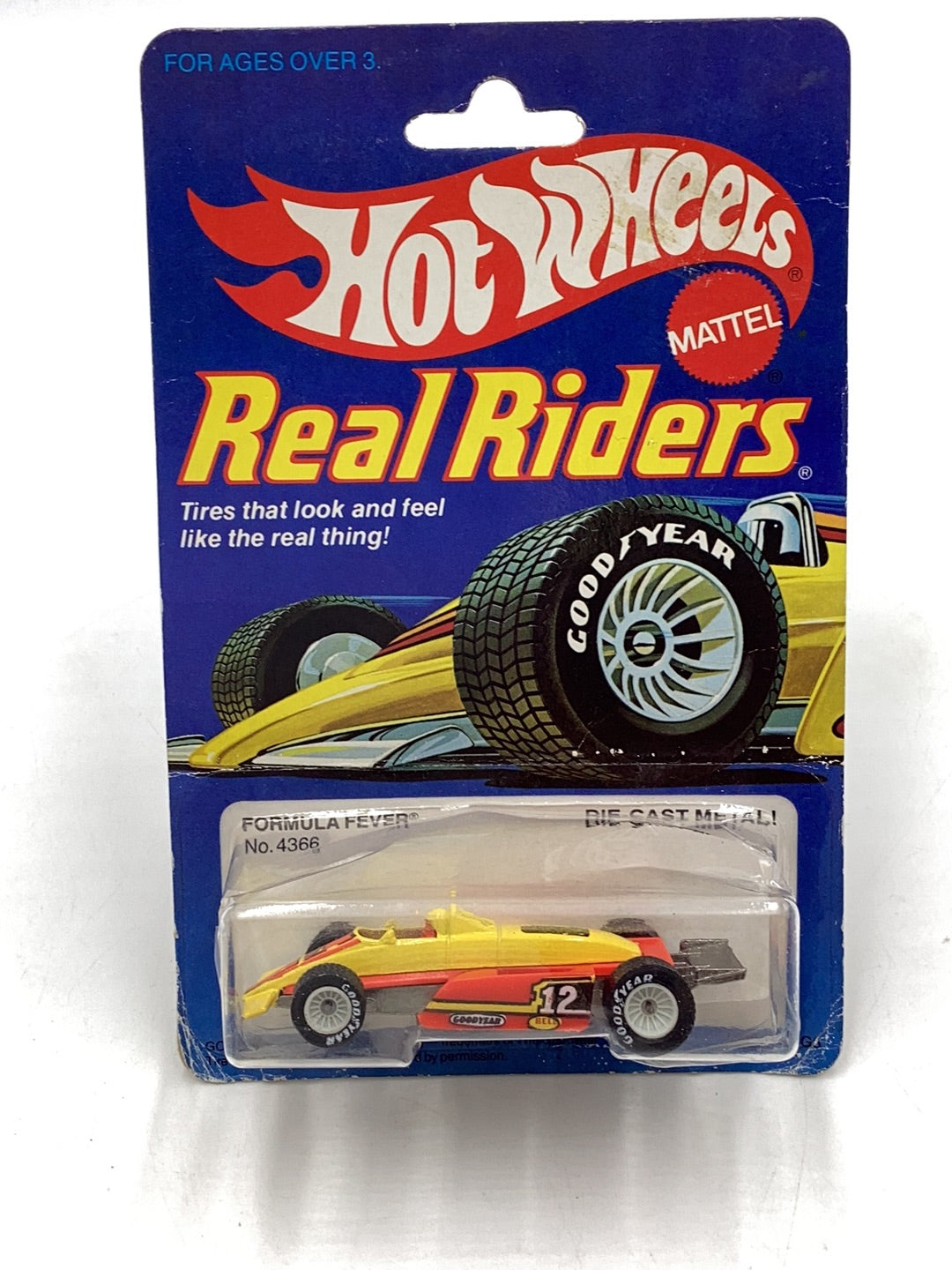 Hot Wheels Real Riders Formula Fever white hubs with protector