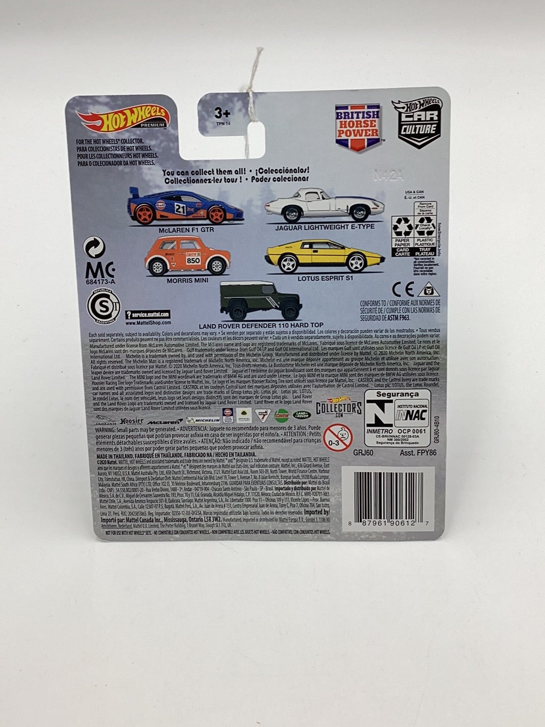 Hot Wheels British Horse Power Jaguar Lightweight E-Type 2/5 257C