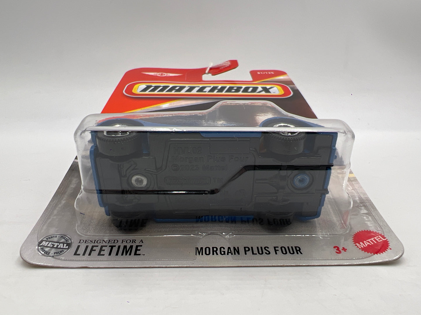 2025 Matchbox #81 Morgan Plus Four Blue 215H