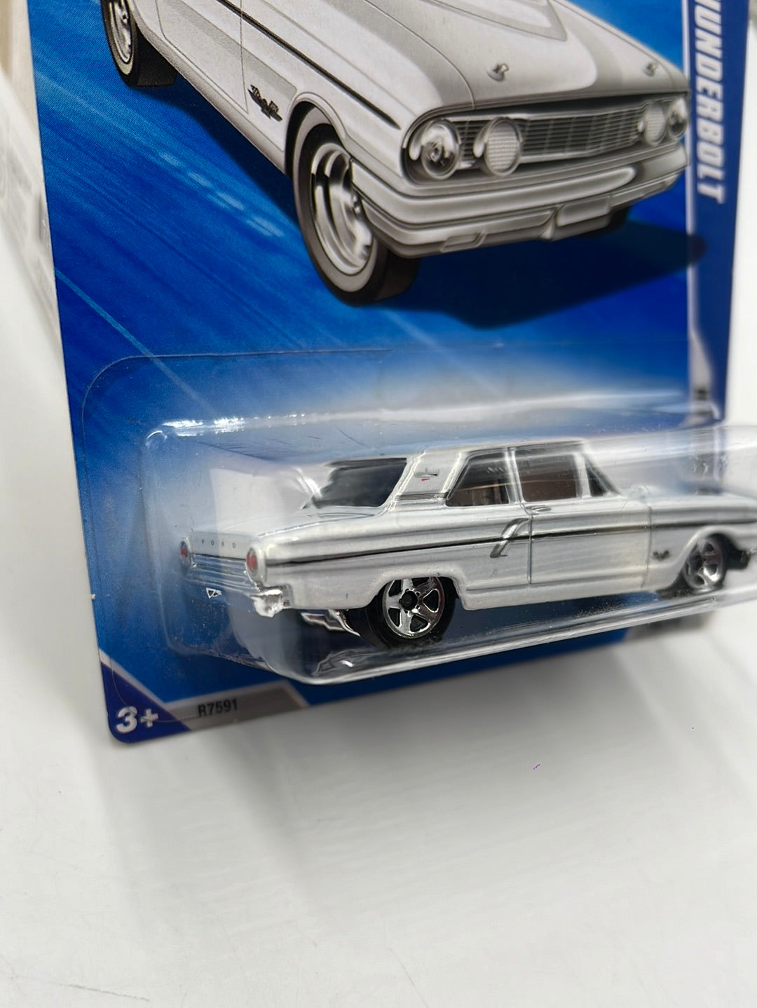 2010 Hot Wheels Hot Auction Ford Thunderbolt White 166/240 23D