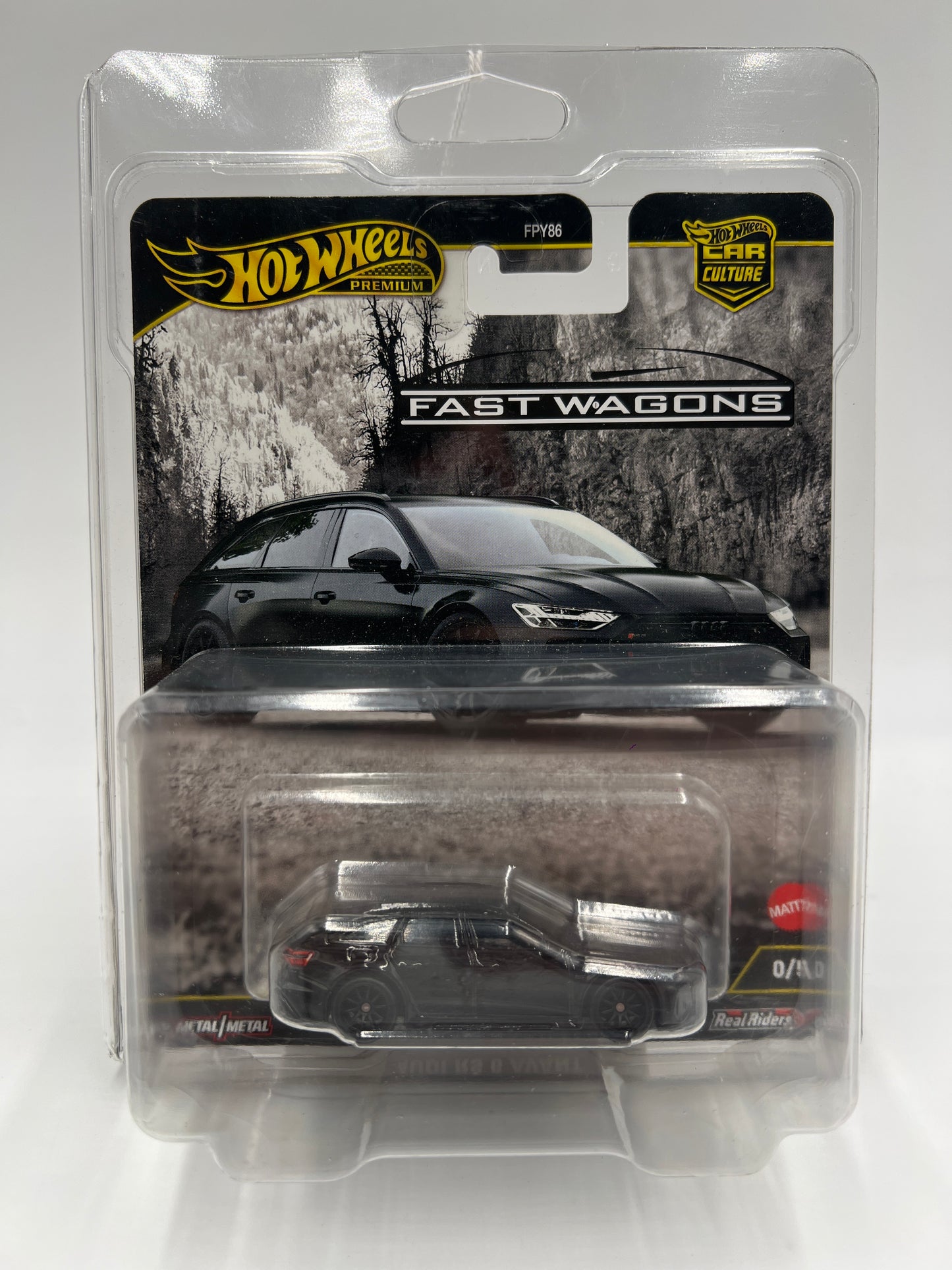 2025 Hot Wheels Premium CHASE Fast Wagons #0 Audi RS 6 Avant Black W/Protector