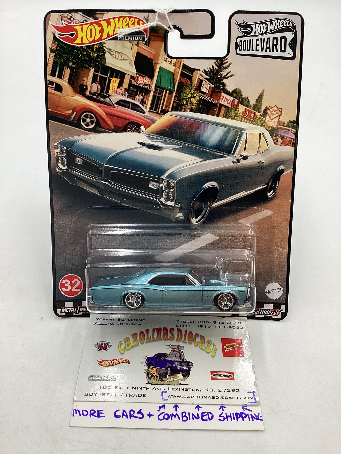 Hot Wheels Boulevard #32  66 Pontiac GTO 262F