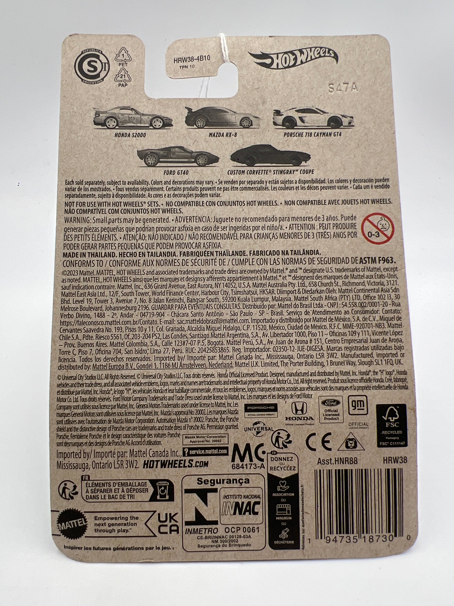 2024 Hot Wheels Fast and Furious Women of Fast #3 Porsche 718 Cayman GT4 White 73A