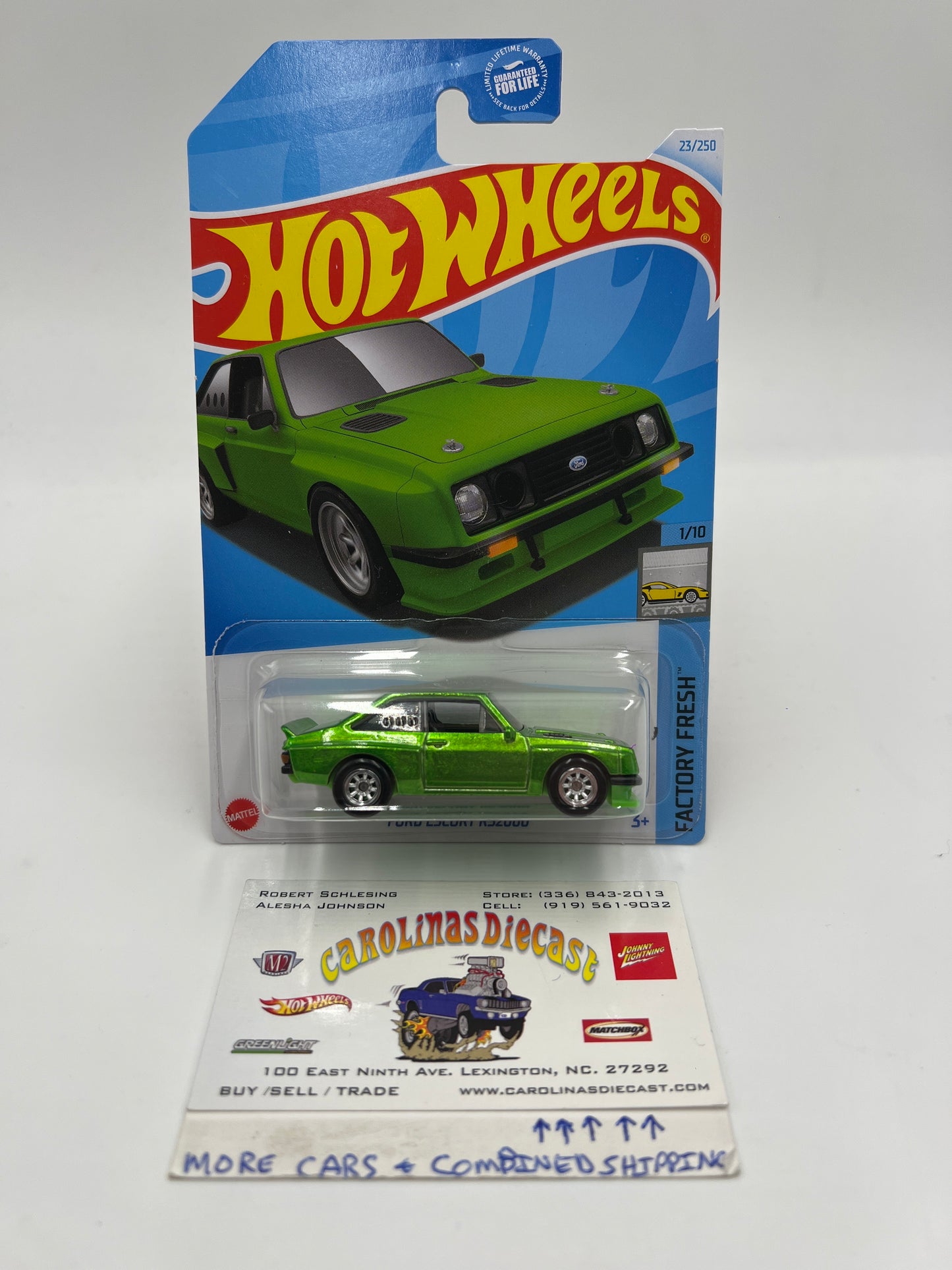 2024 Hot Wheels Super Treasure Hunt Ford Escort RS2000 Green W/Protector