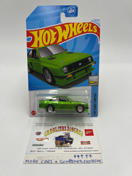 2024 Hot Wheels Super Treasure Hunt Ford Escort RS2000 Green W/Protector