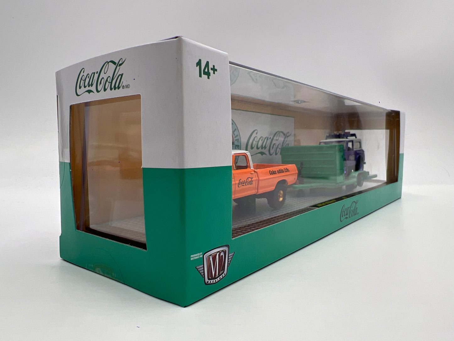 M2 Machines Auto Haulers Coca Cola CHASE 1969 Ford F-100 Ranger 4x4 & 1966 Ford Bronco TW35