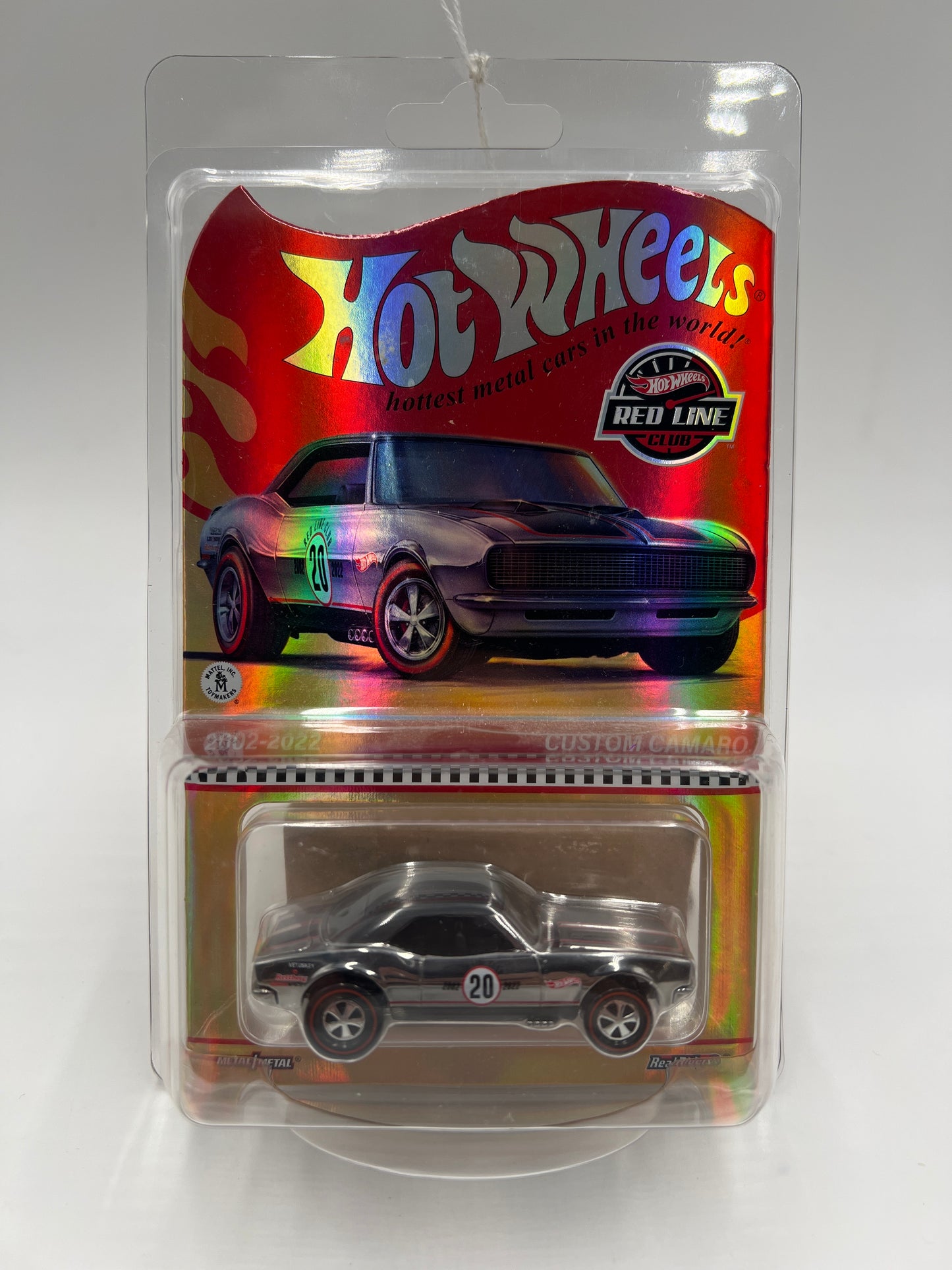 2022 Hot Wheels RLC 2002-2022 Holo Foil Chase Custom Camaro W/Protector