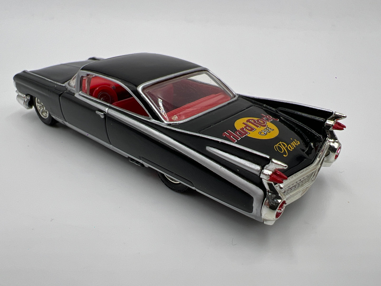 2001 Hot Wheels Collectibles 1/64 Acrylic Hard Rock Cafe 1959 Cadillac Coupe De Ville Black Loose
