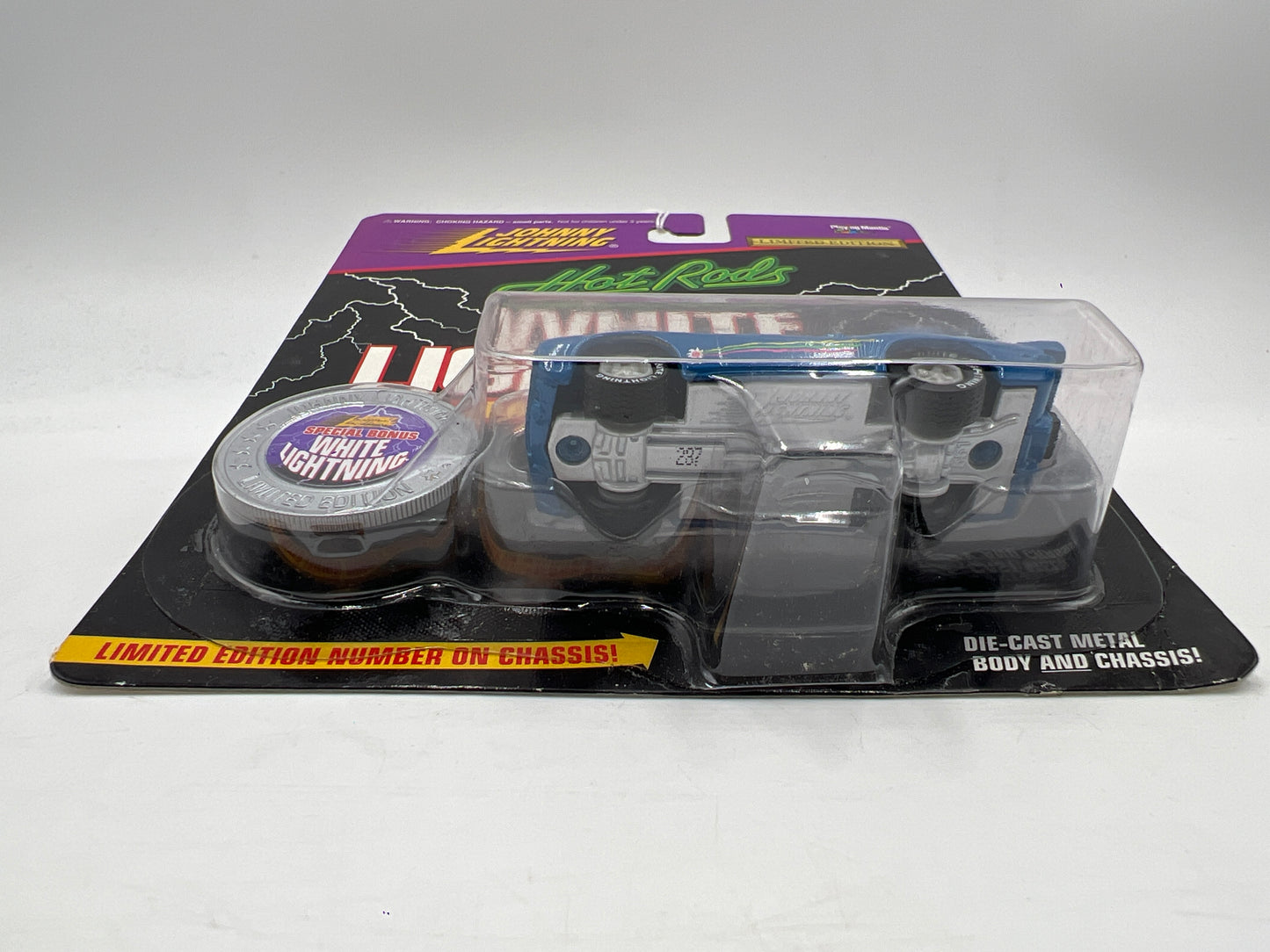 Johnny Lightning White Lightning Chase Hot Rods #287 1969 Pro Street Camaro Blue