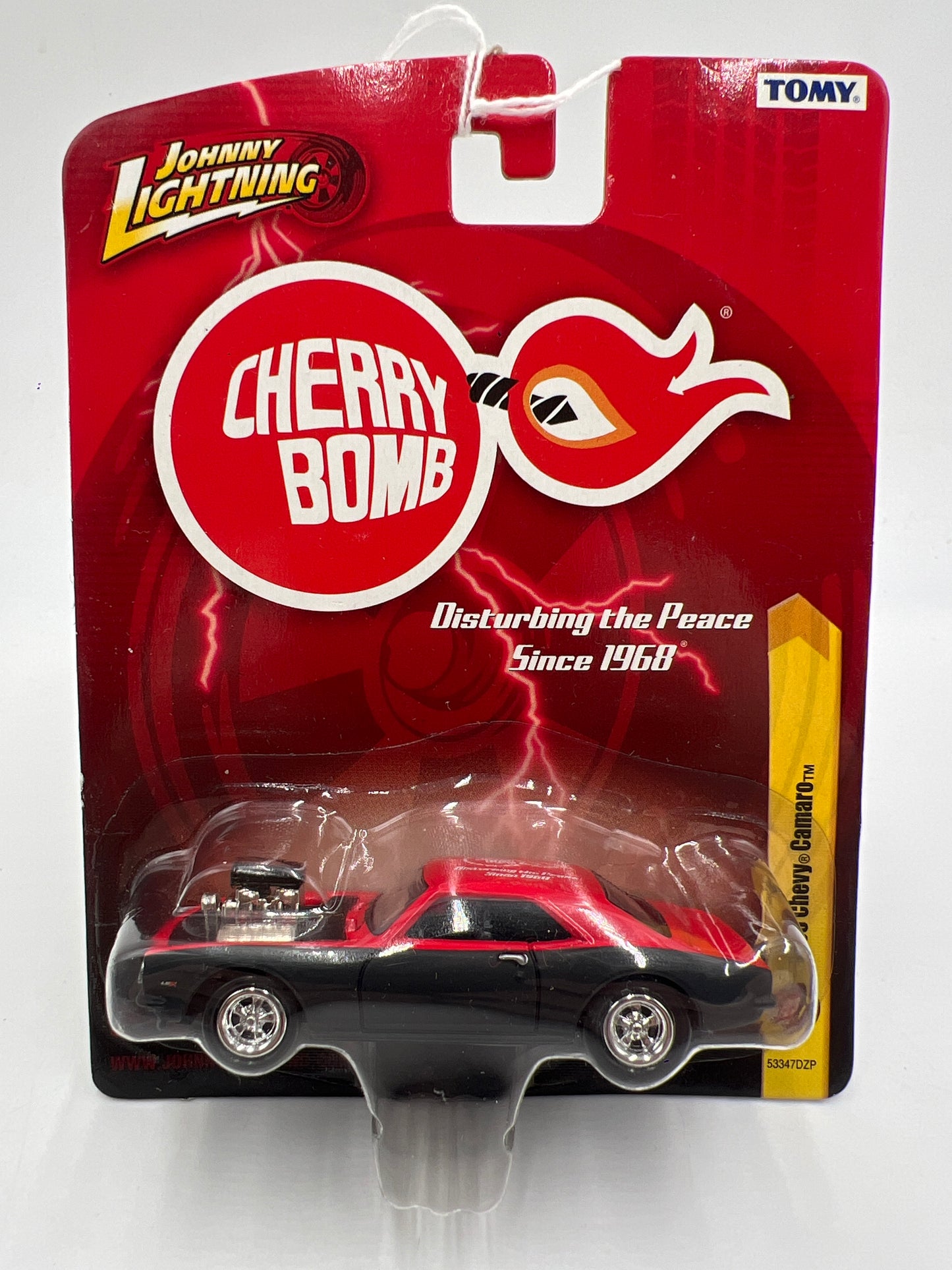 Johnny Lightning Small Card 1968 Chevy Camaro Cherry Bomb 216P