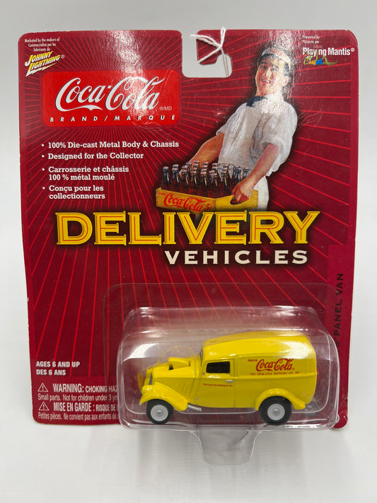 Johnny Lightning Coca Cola Delivery Vehicles #11 1933 Willys Panel Van Yellow 220D