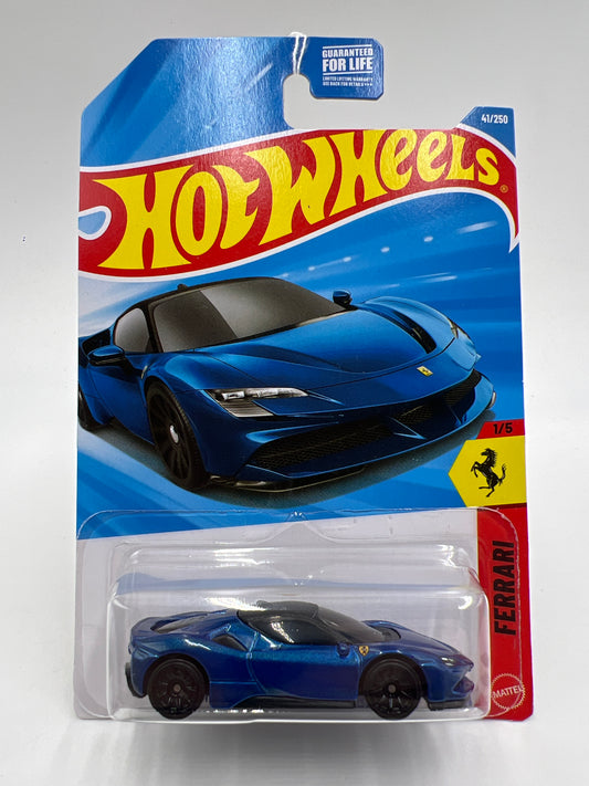 2026 Hot Wheels B Case Ferrari #41 Ferrari SF90 Stradale Blue