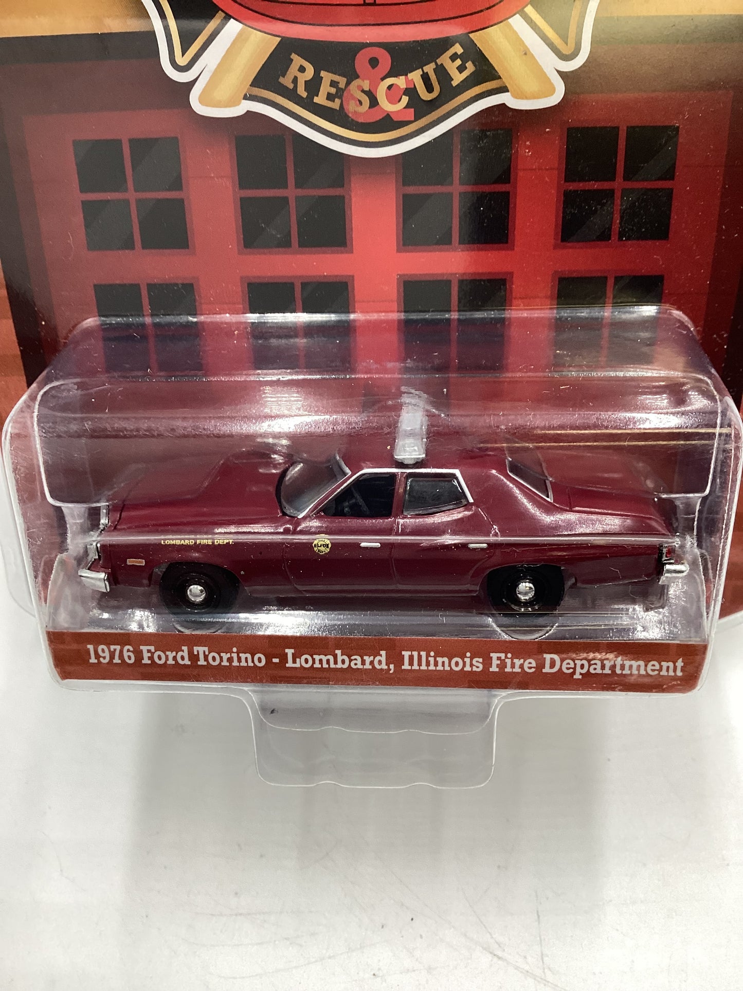 Greenlight GL 5901 Fire and Rescue Series 3 1976 Ford Torino Lombard Illinois Fire Department 177D