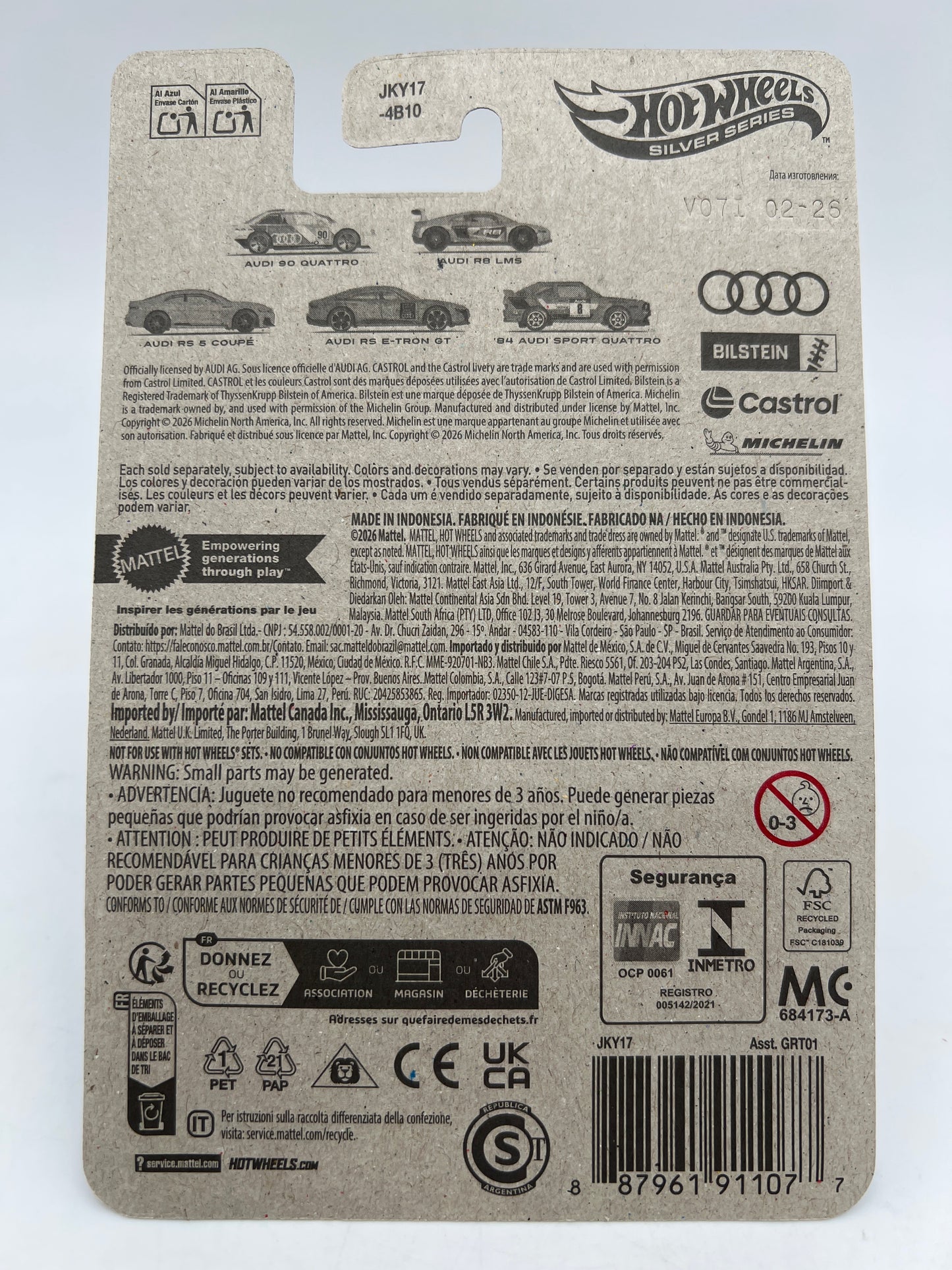 2026 Hot Wheels Silver Series Audi #3 Audi RS 5 Coupe Orange