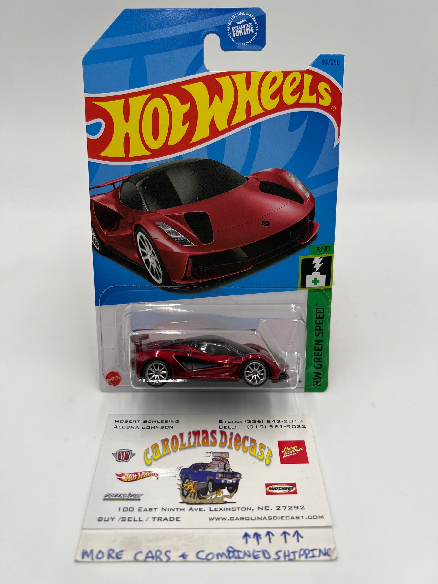 2023 Hot Wheels Super Treasure Hunt #84 Lotus Evija Red W/Protector 2