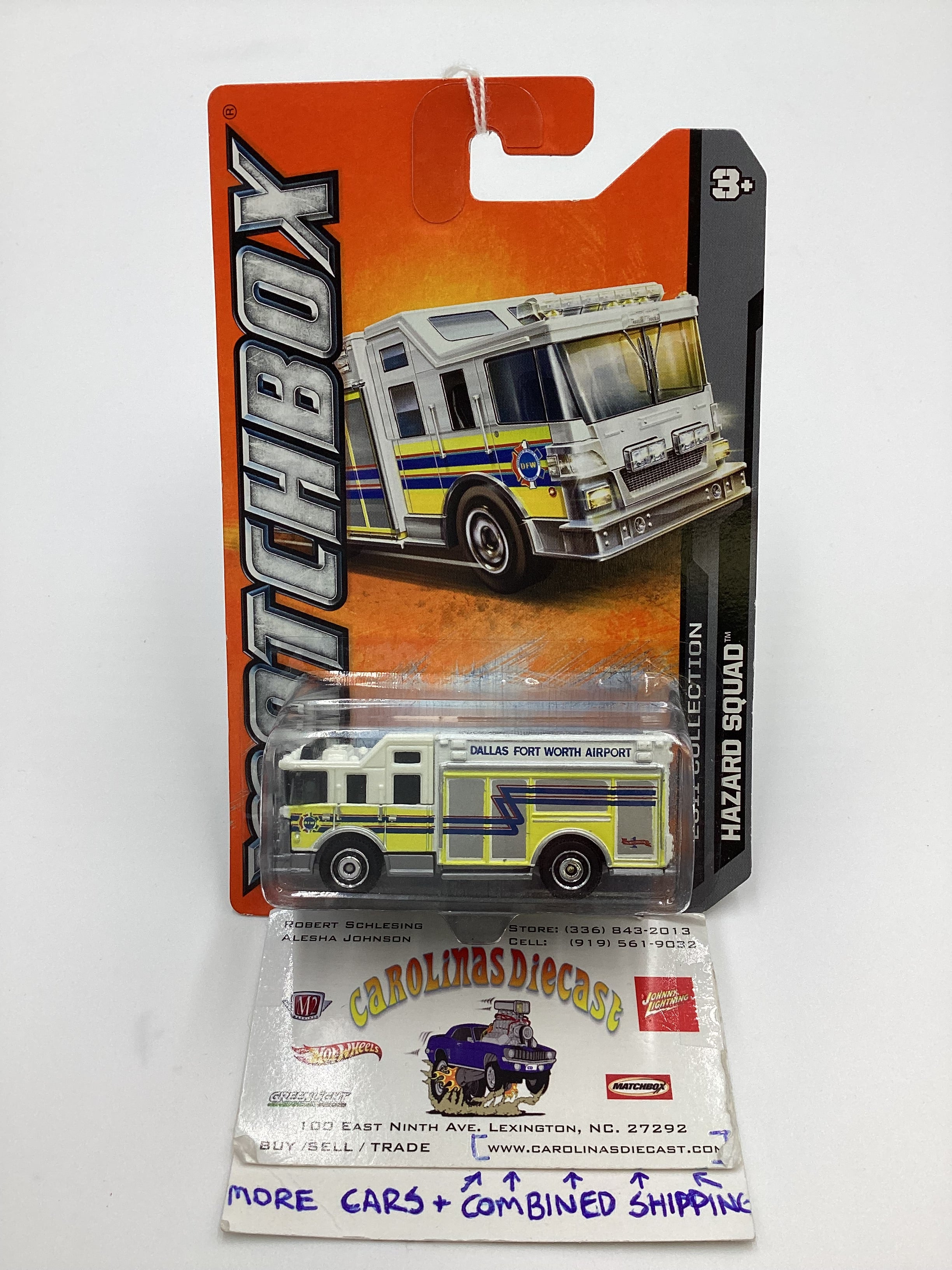 ミニカー MATCHBOX Superdast 51 2011 Matchbox #51 Hazard Squad Dallas Forth Worth Airport 206A