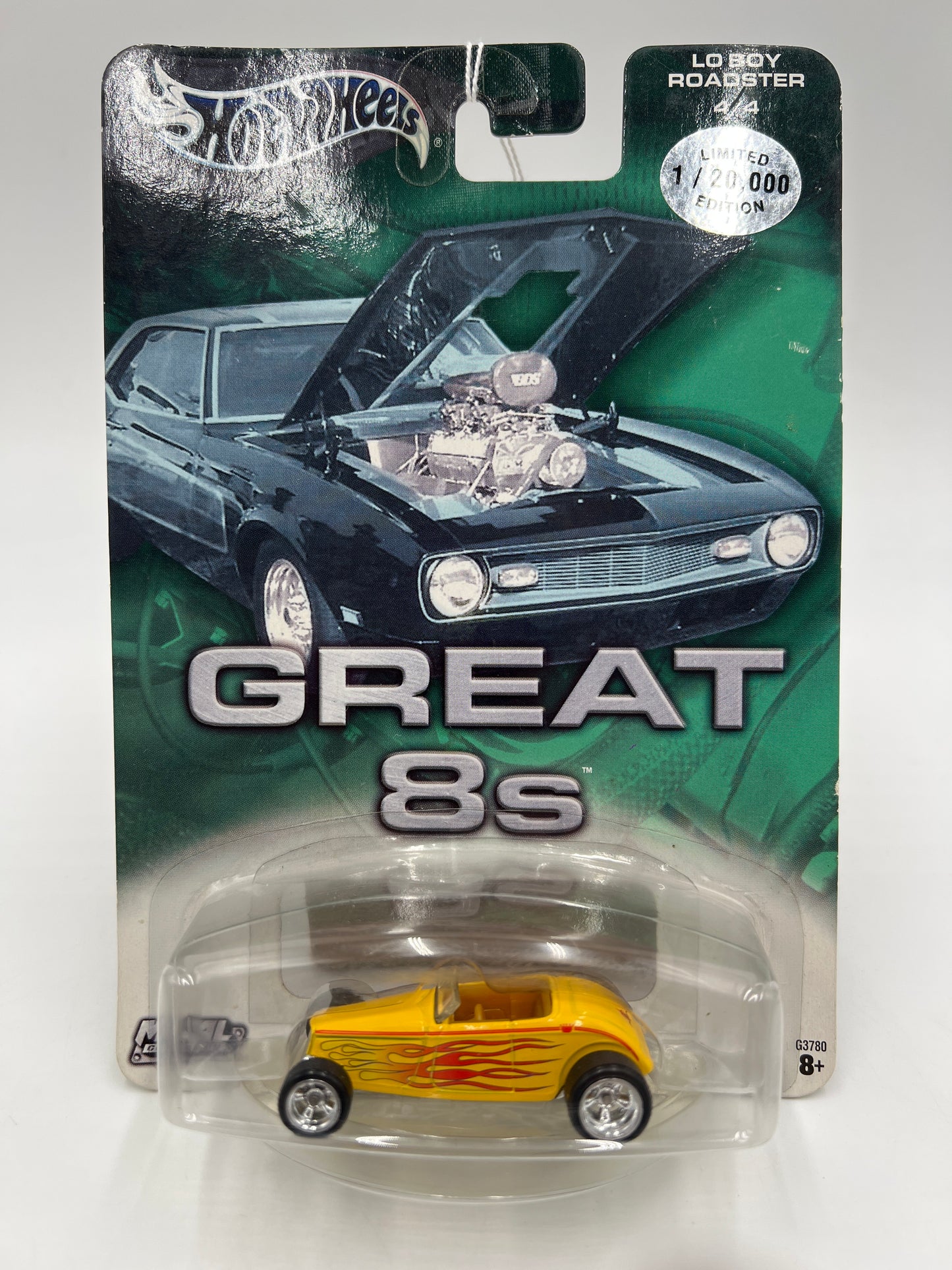 Hot Wheels Premium Great 8s #4 Lo Boy Roadster Yellow 245O
