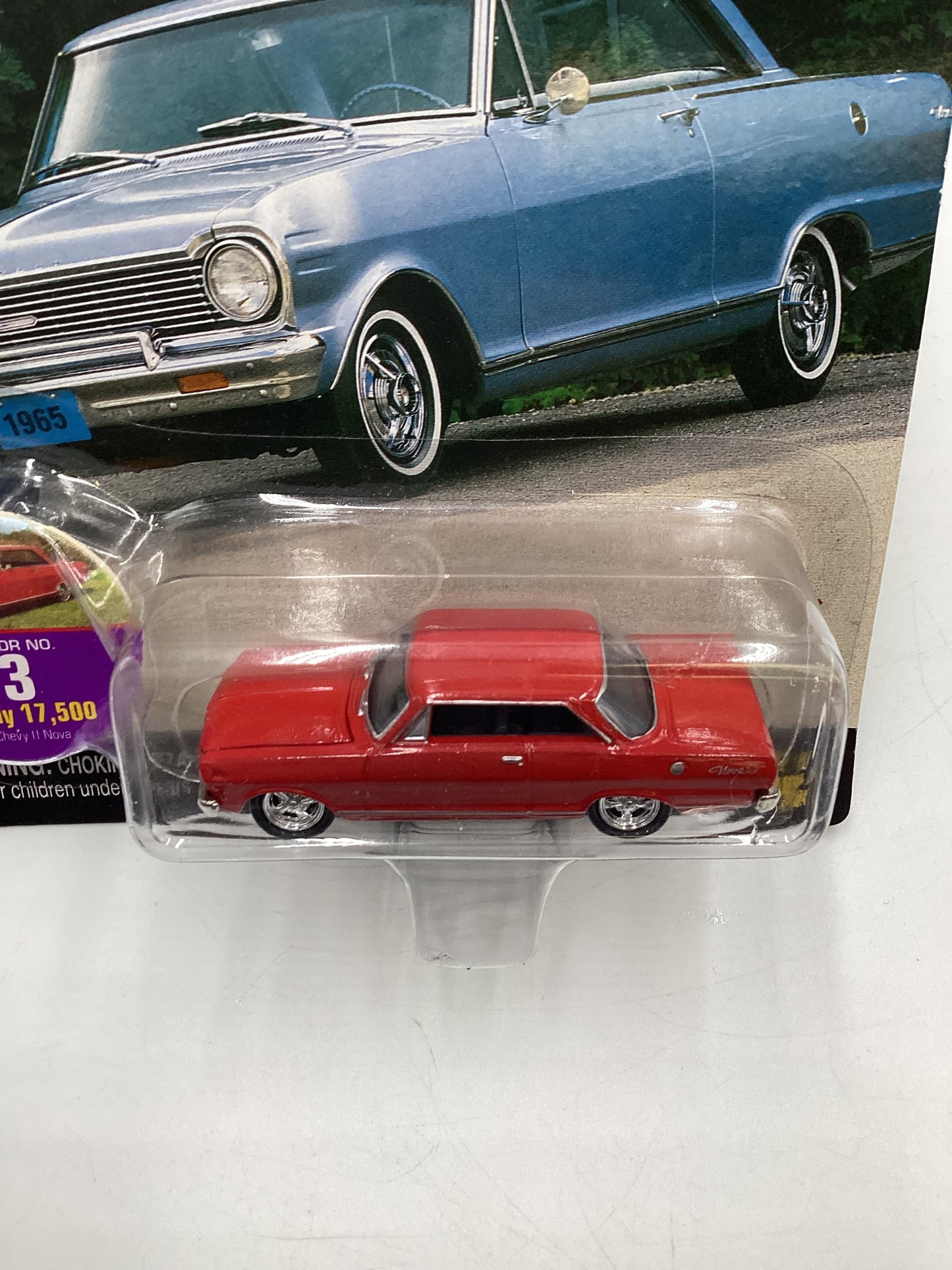 Johnny Lightning Muscle Cars USA 1965 Chevy II Nova Red 186F