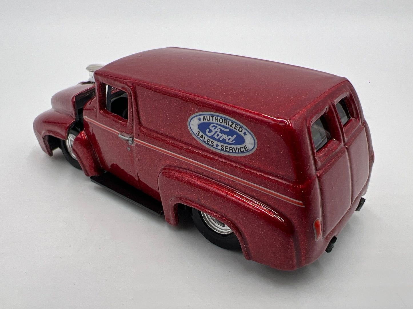 Hot Wheels 1/64 Premium 100% Custom Classic Trucks 56 Ford Red Loose