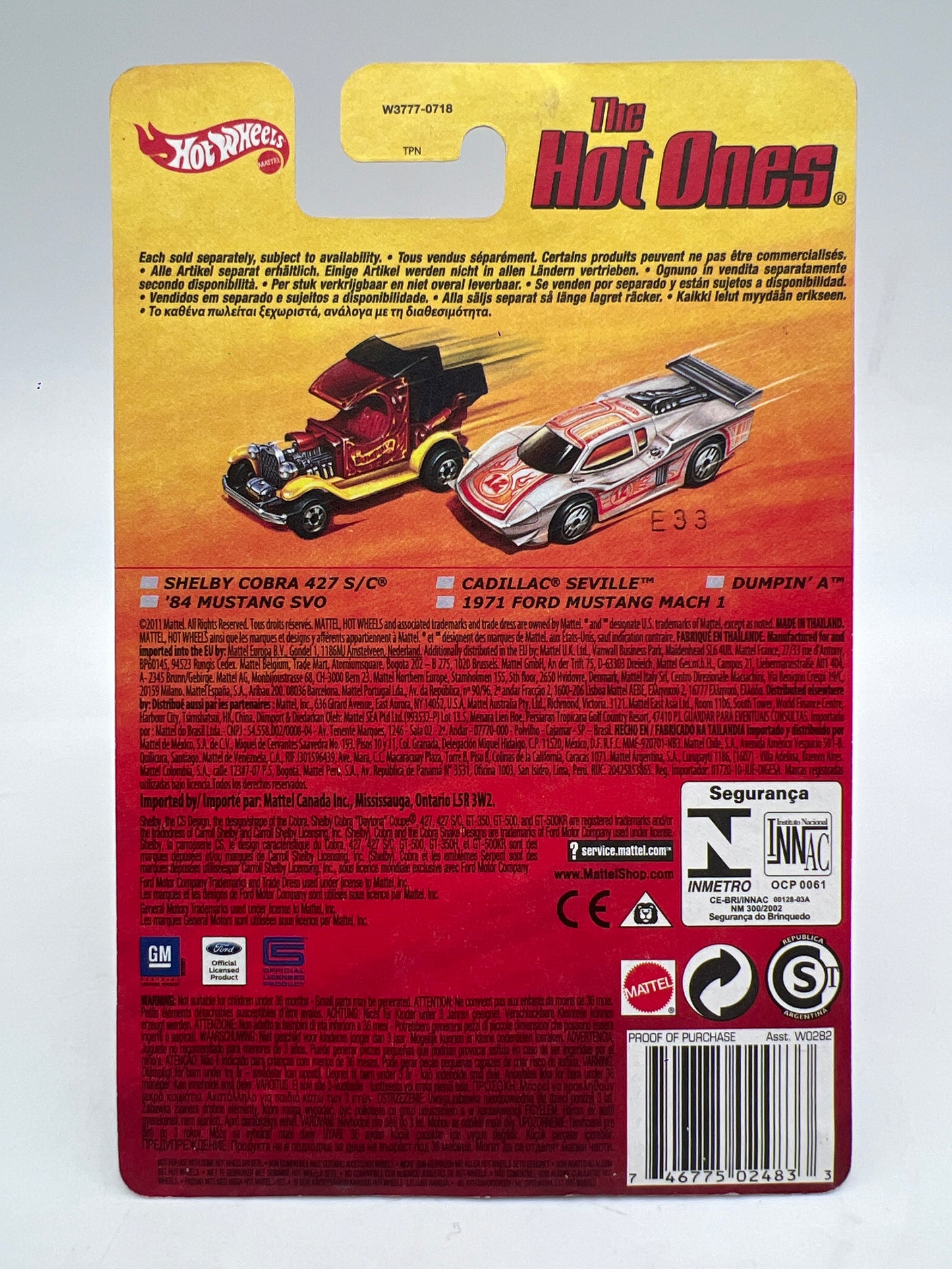 Hot Wheels Target Exclusive The Hot Ones 84 Mustang SVO Silver W/Protector