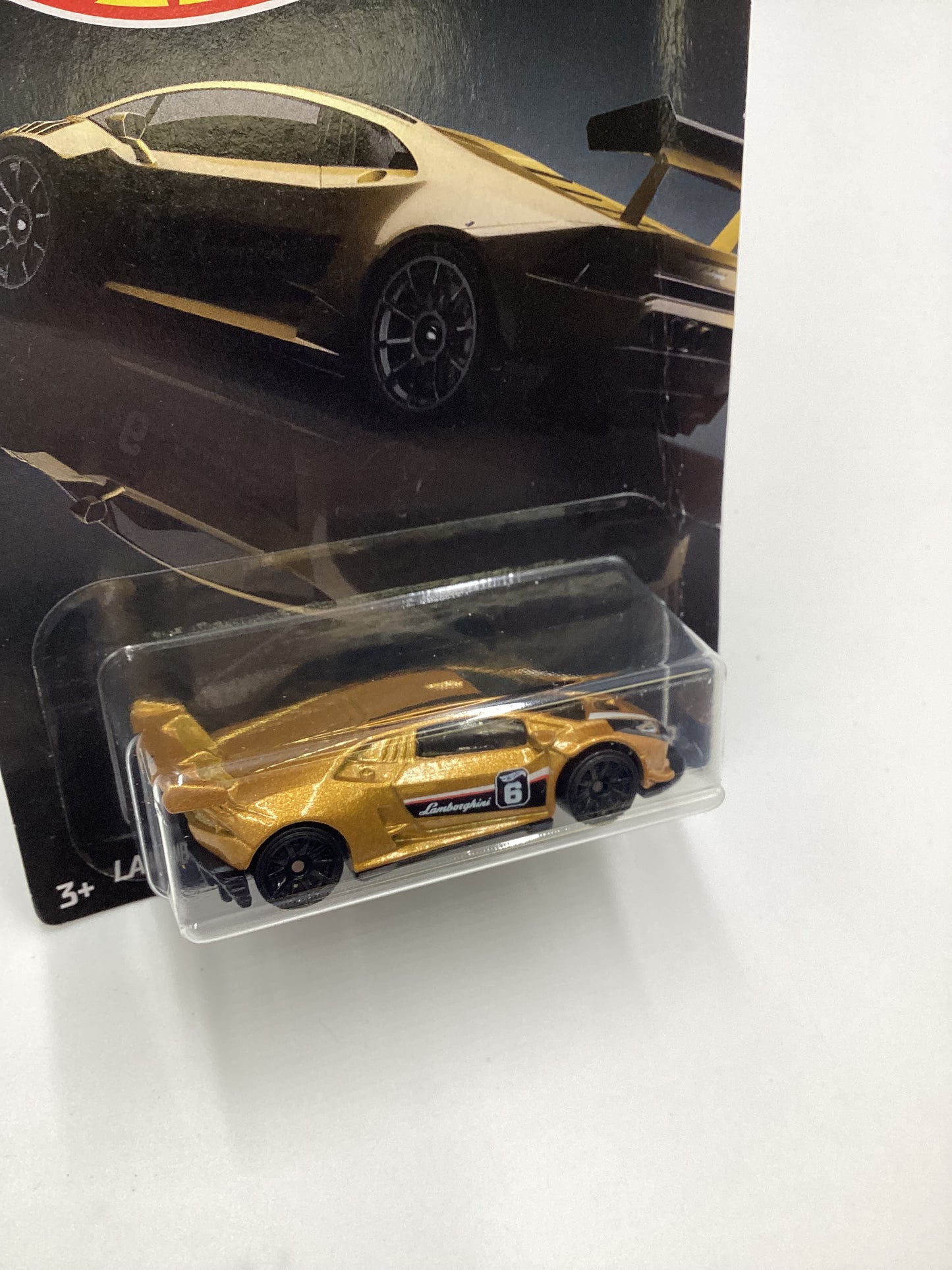 2019 Hot Wheels Exotics Series #6 Lamborghini Huracan LP 620-2 Super Trofeo *Bad Card* 156H