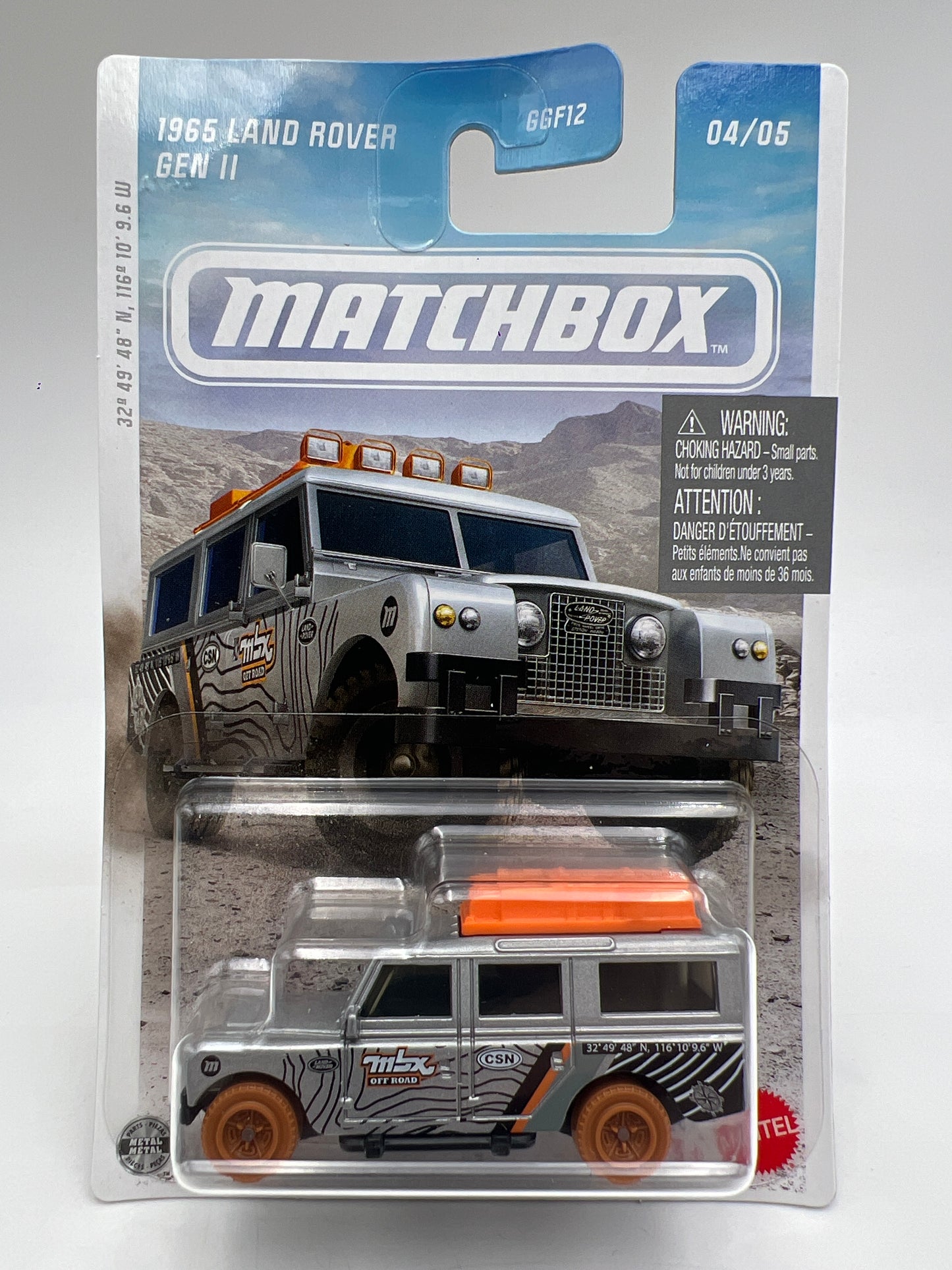 2026 Matchbox Off Road Rally #4 1965 Land Rover Gen II Silver