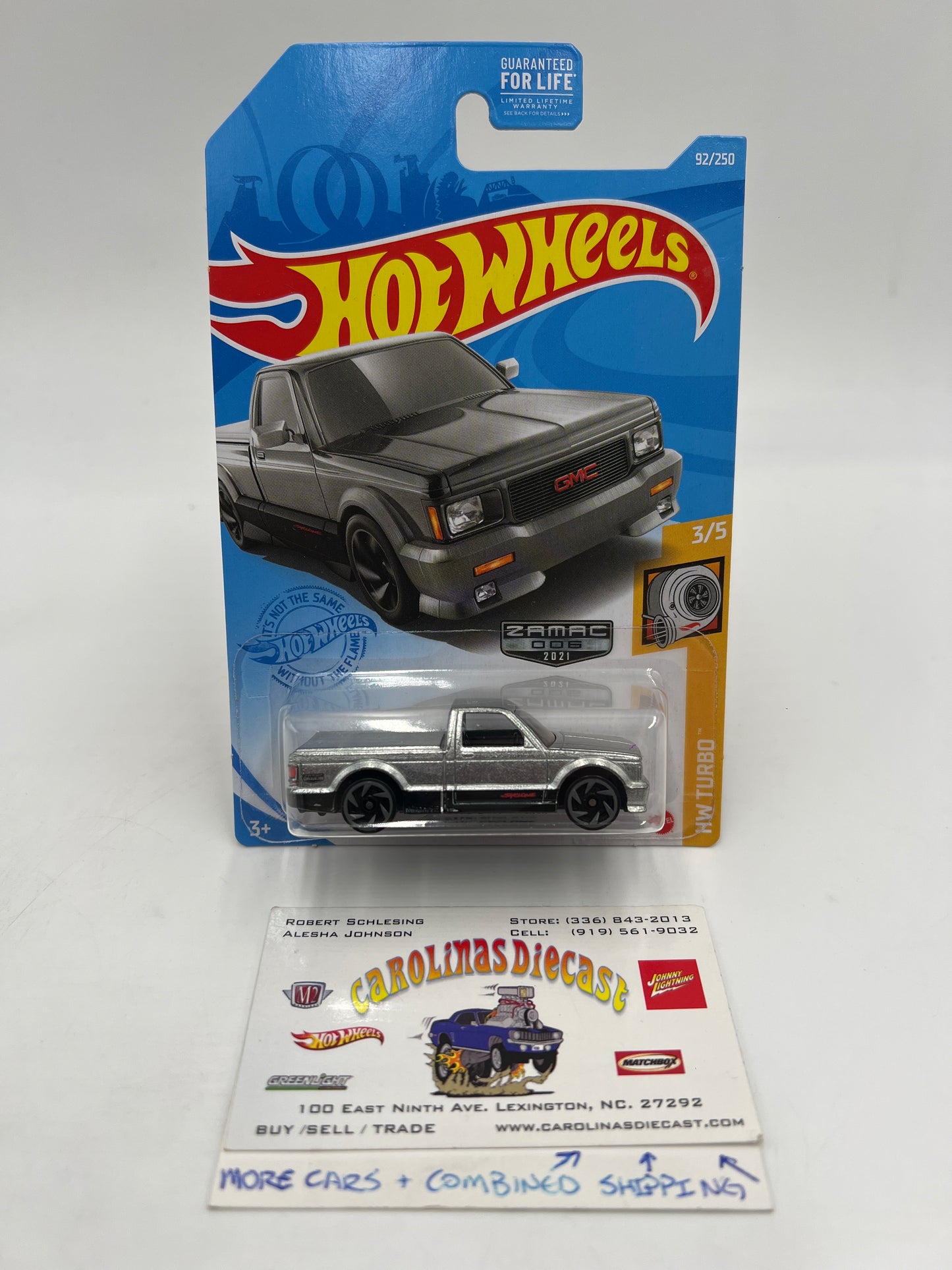 2021 Hot Wheels Walmart Exclusive Zamac 006 #92 91 GMC Syclone W/Protector