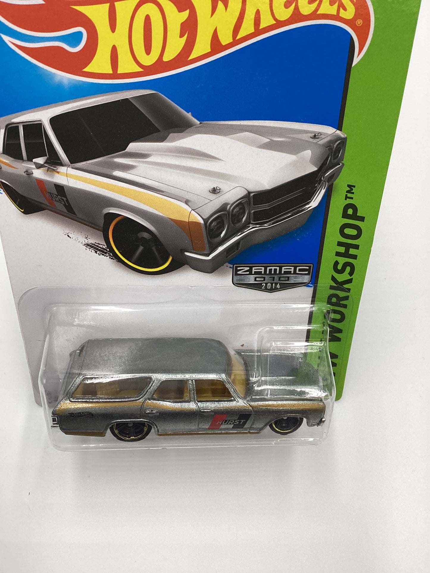 2014 Hot Wheels #245 Zamac 010 70 Chevelle SS Wagon Hurst 147C