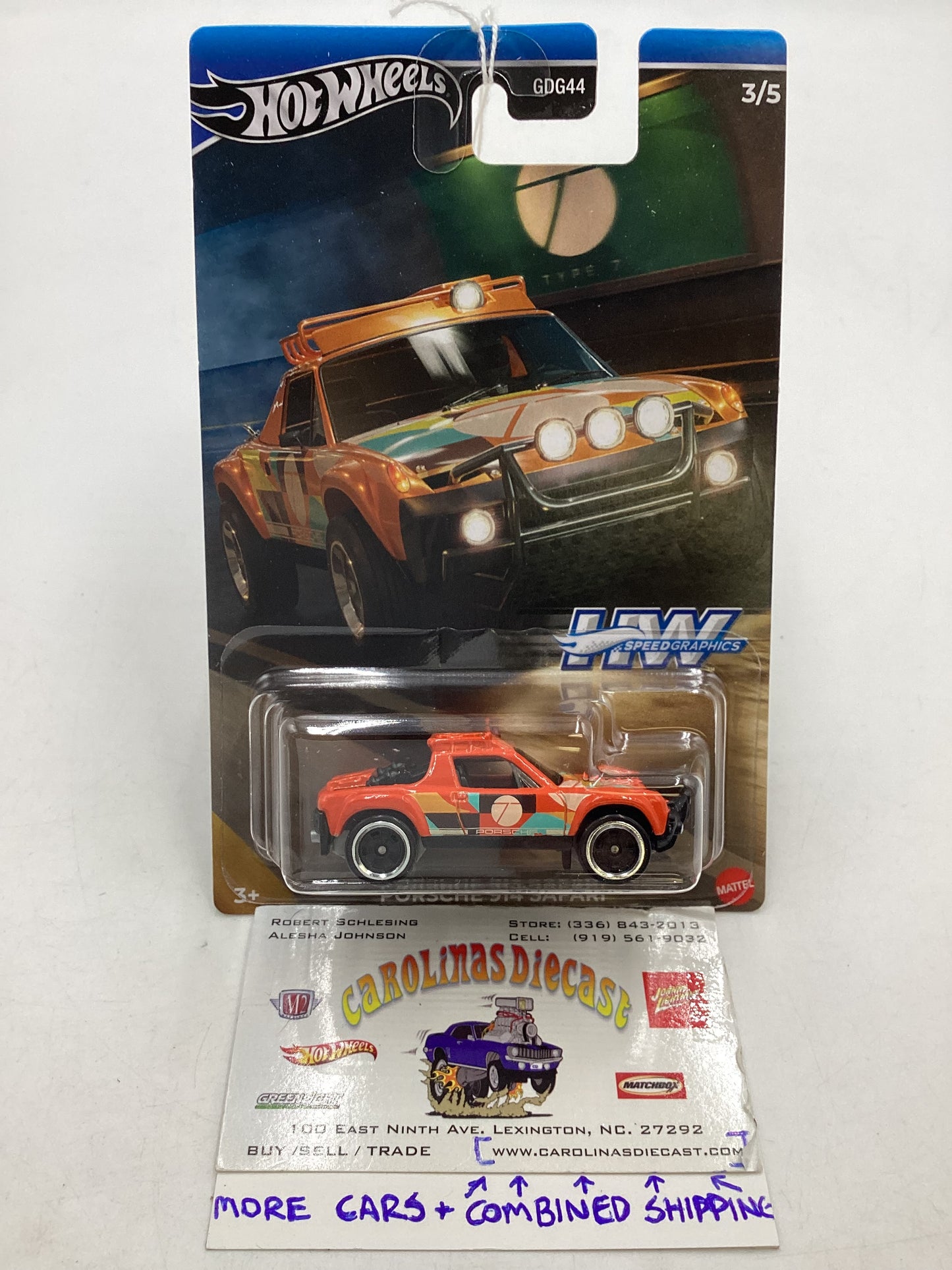 2024 Hot Wheels Speed Graphics 3/5 Porsche 914 Safari 160G