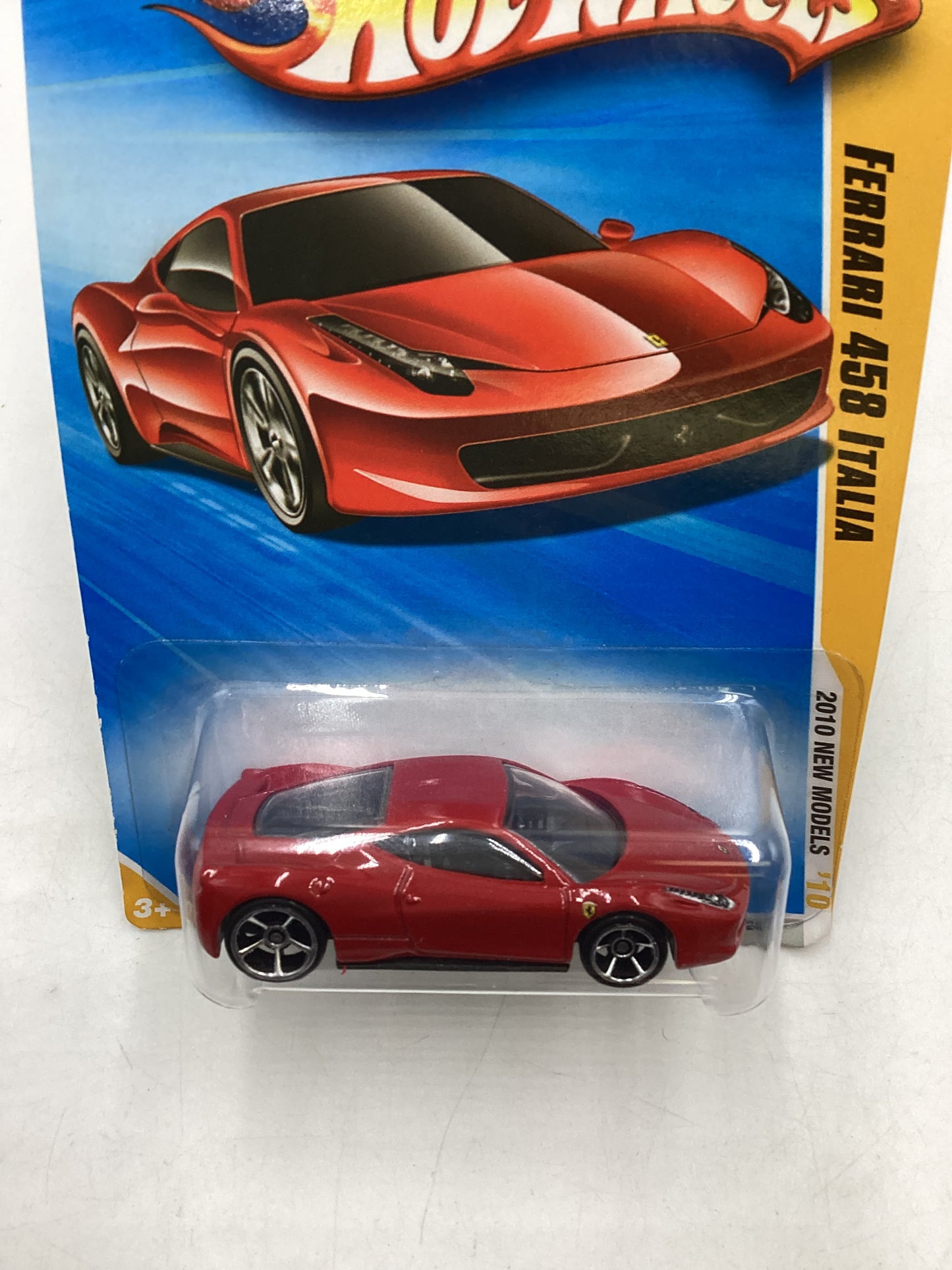 2010 Hot Wheels #34 Red Ferrari 458 Italia