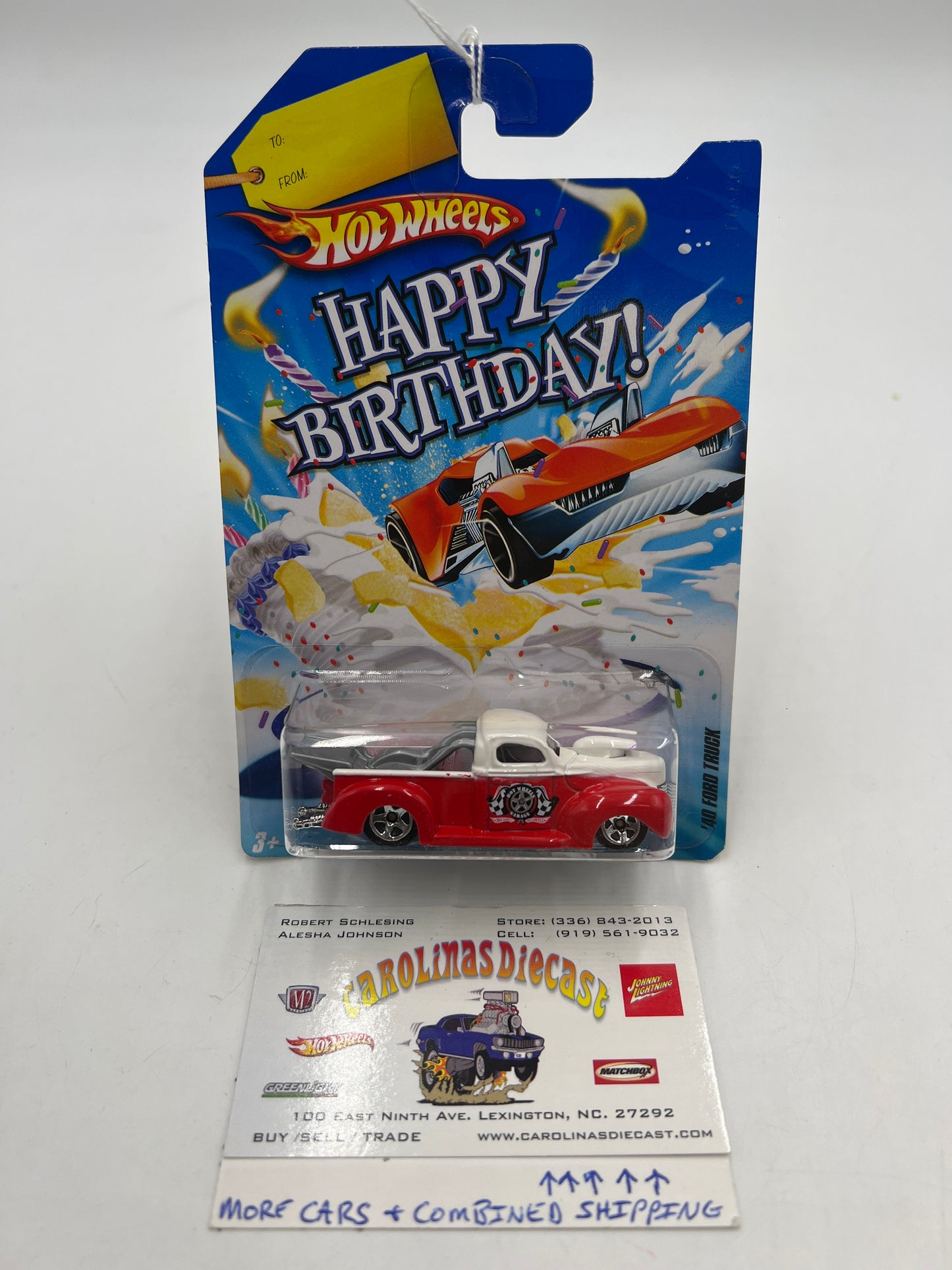 2010 Hot Wheels Happy Birthday 40 Ford Truck 158H