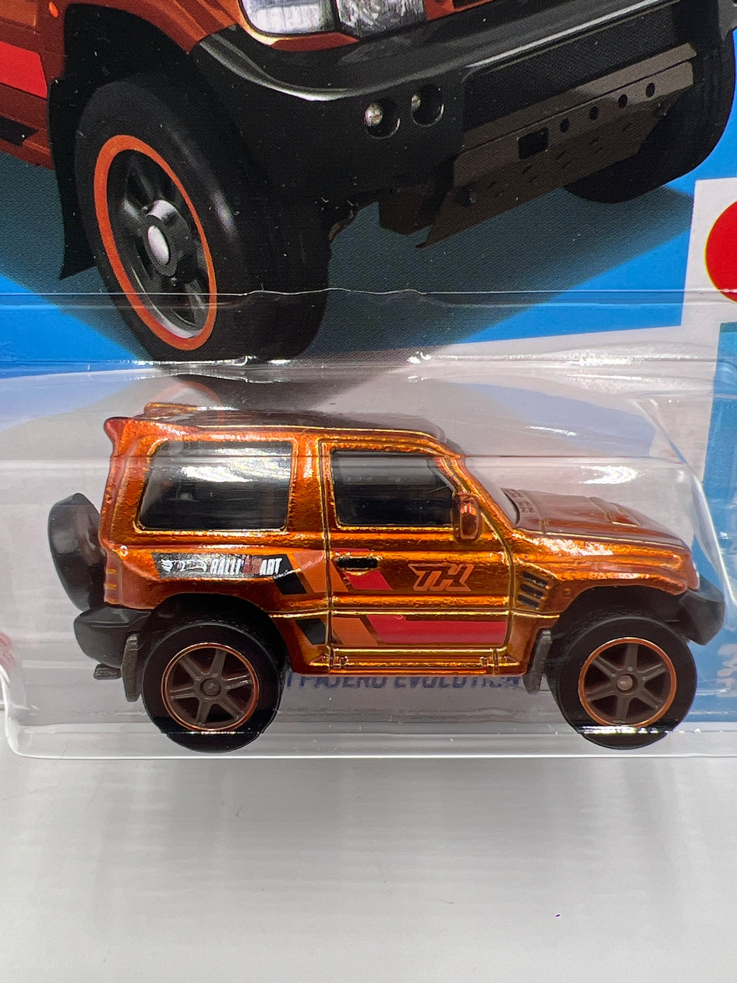 2024 Hot Wheels Super Treasure Hunt #169 Mitsubishi Pajero Evolution Orange W/Protector