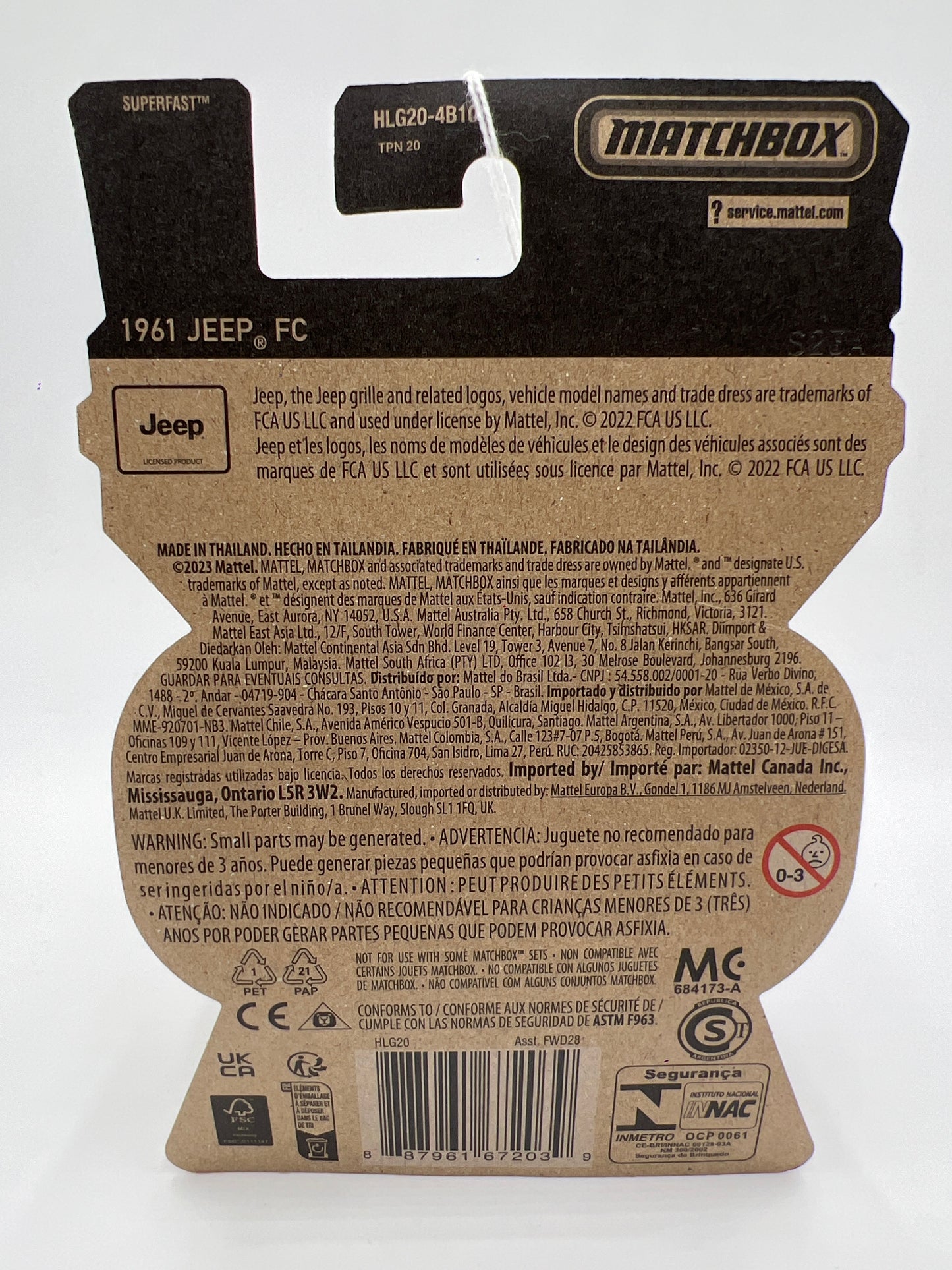 Matchbox Moving Parts #35 1961 Jeep FC Silver Special Edition 162A