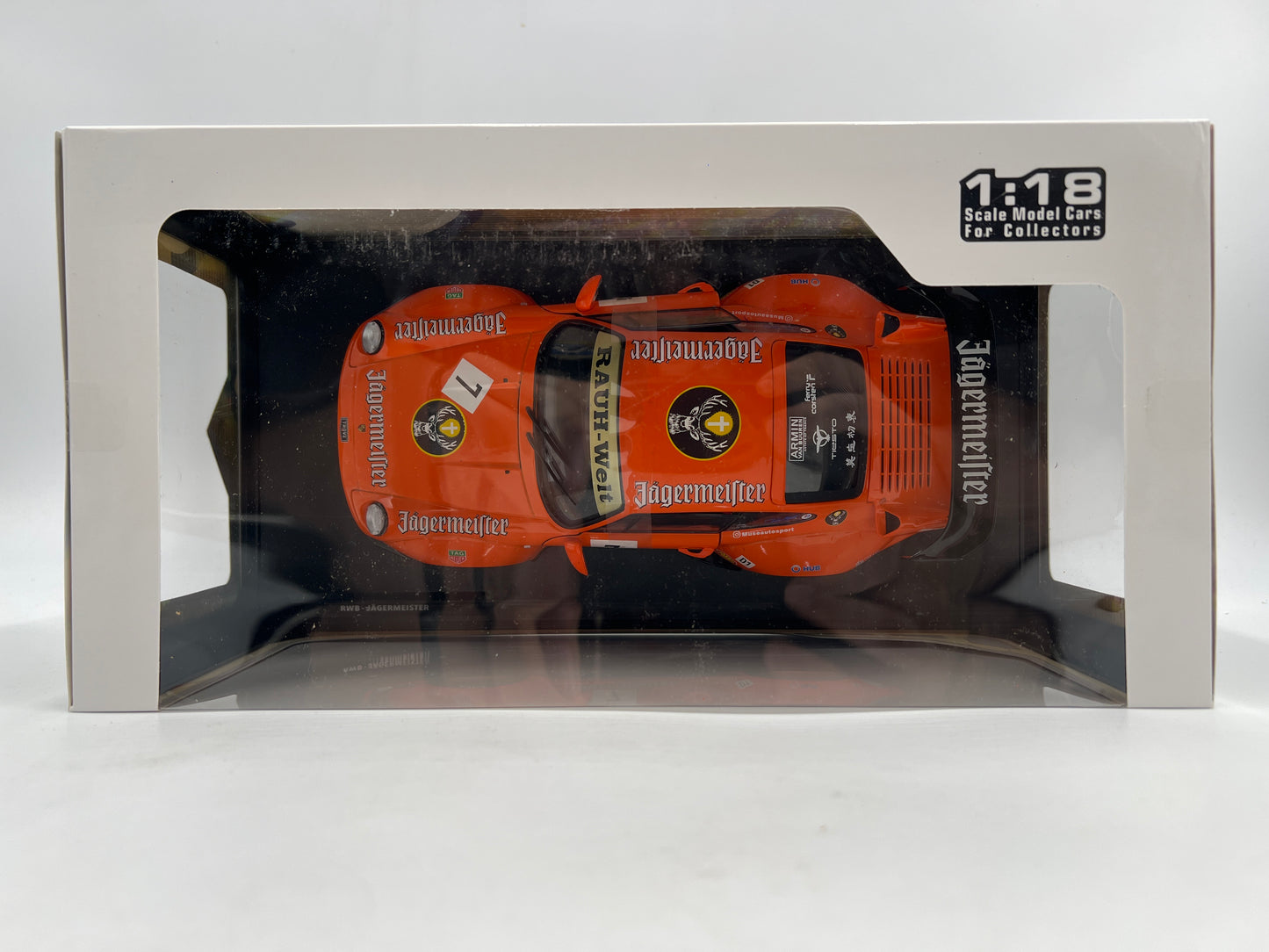 Solido 1:18 Scale Porsche RWB Jagermeister Orange