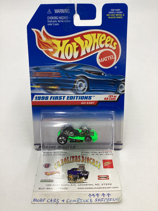 1998 Hot Wheels #651 Green Go Kart