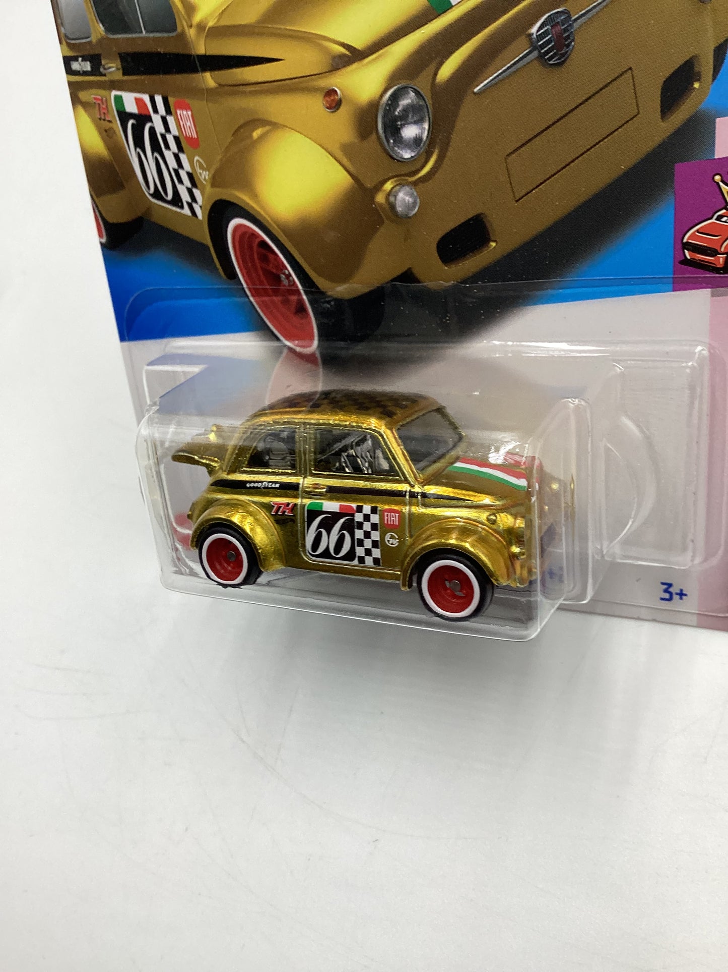 2024 Hot Wheels Super Treasure Hunt #117 60s Fiat 500D Modificado with protector