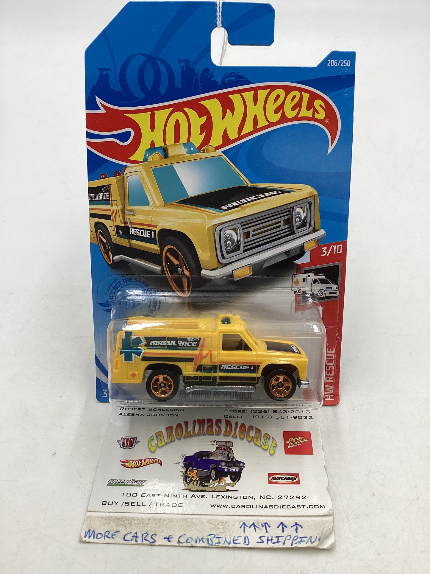 2021 Hot Wheels #206 Rapid Responder Yellow FF2