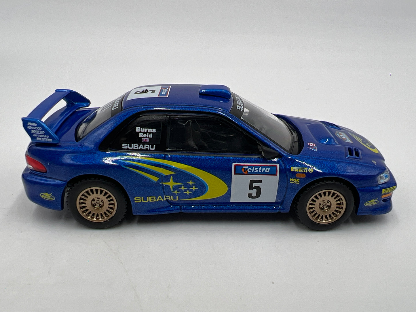 Mini GT 1:64 Box Model #986 Subaru Impreza WRC99 #5 1999 Rally Australia Winner Blue