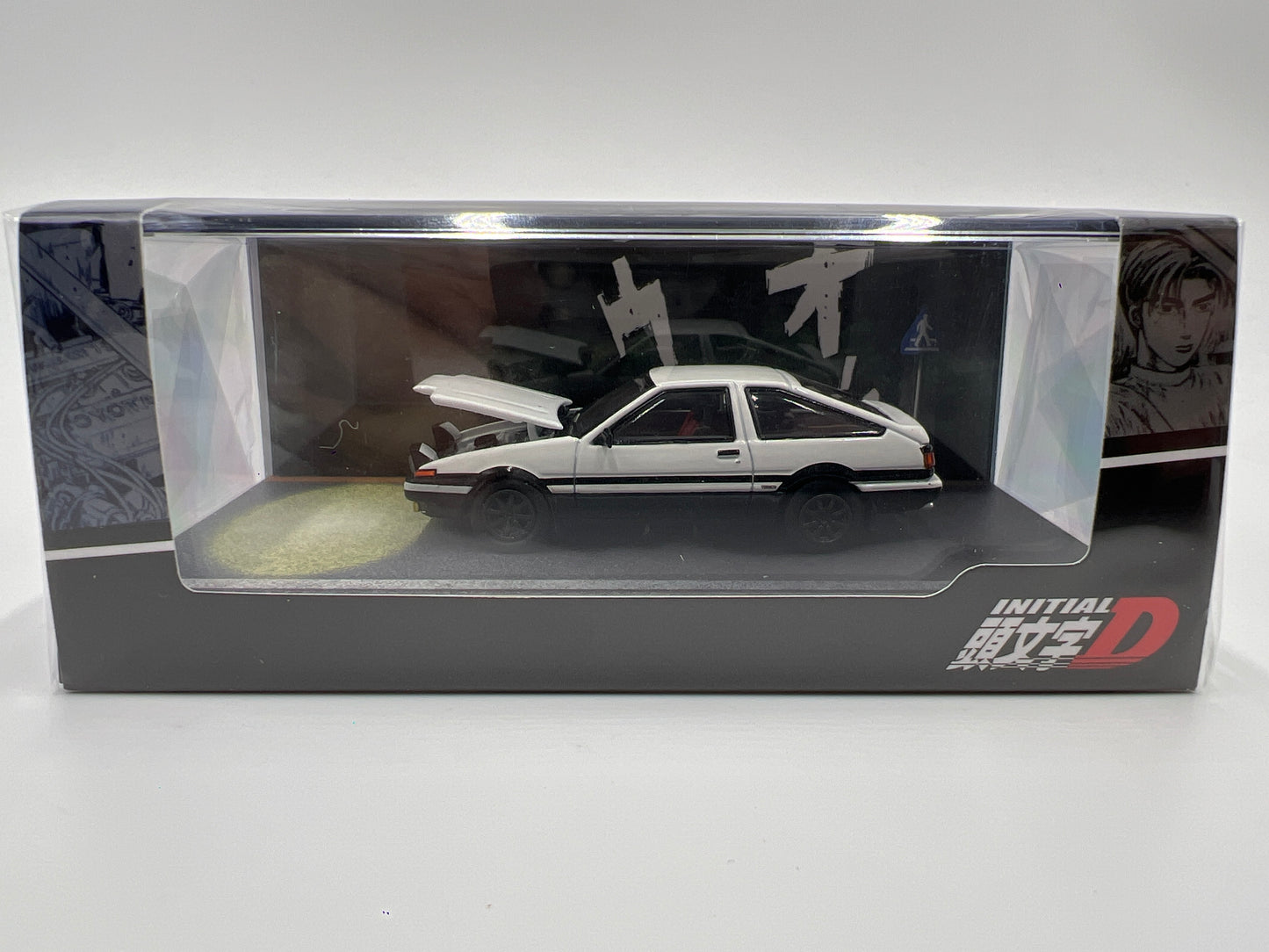Hobby Japan 1/64 Initial D Toyota Sprinter Trueno AE86 White Sealed