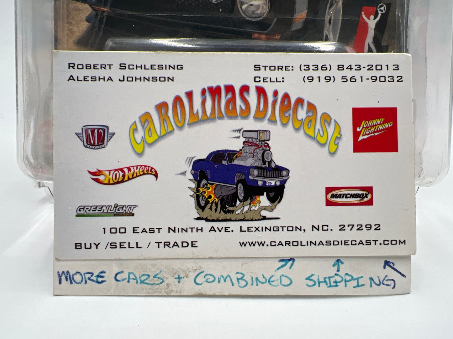 Hot Wheels Premium Boulevard #56 SIGNED By Joey Logano 71 Mustang Mach 1 Matte Black W/Protector