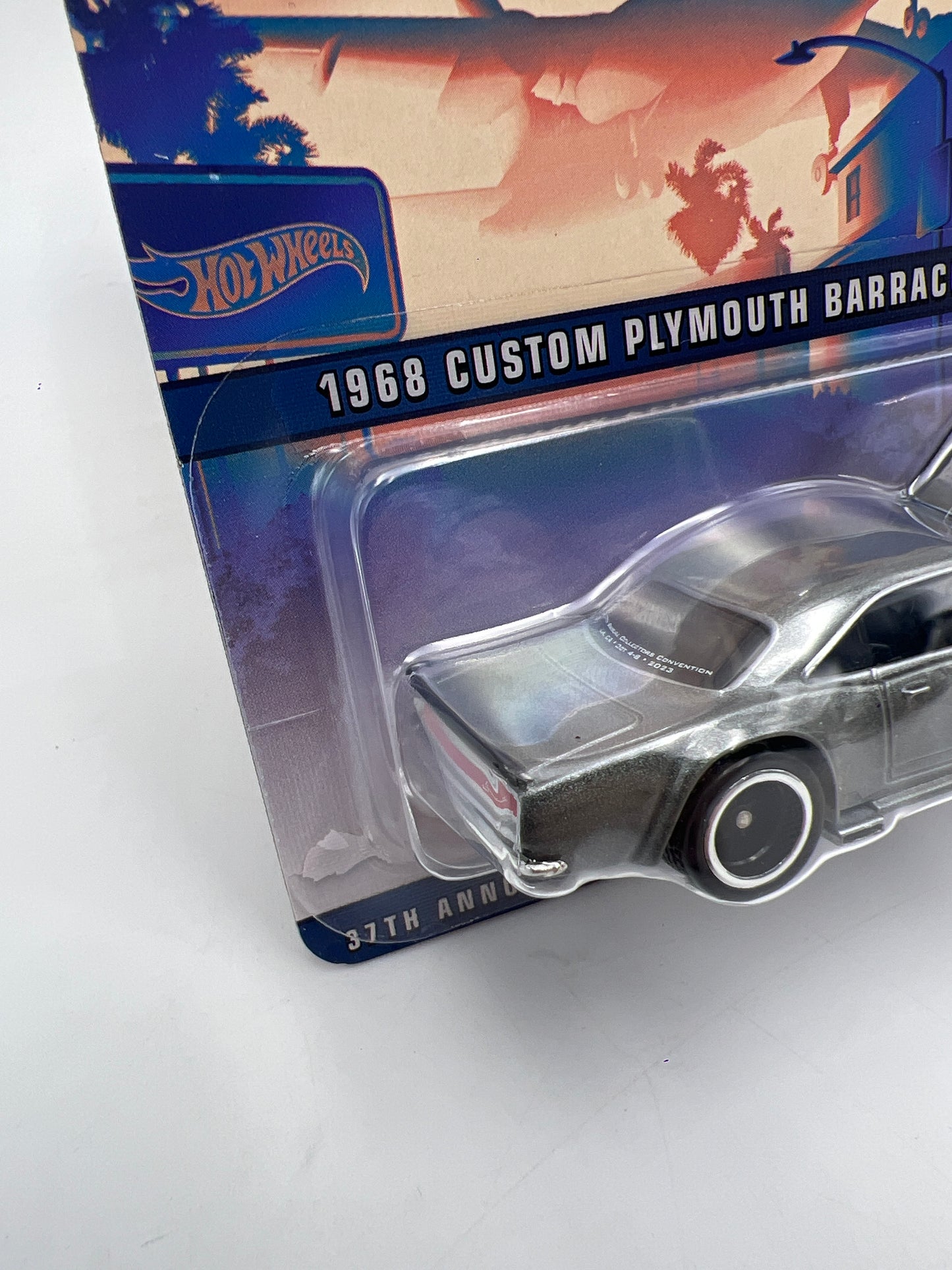 Hot Wheels 37th Collectors Convention 1968 Custom Plymouth Barracuda W/Protector See Desc