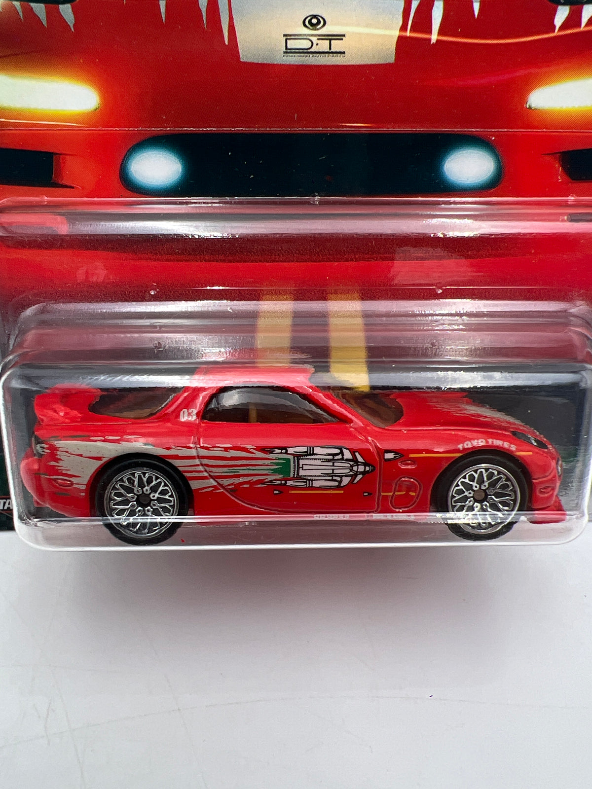 Hot Wheels Fast & Furious Original Fast #3 95 Mazda RX-7 Red W/Protector