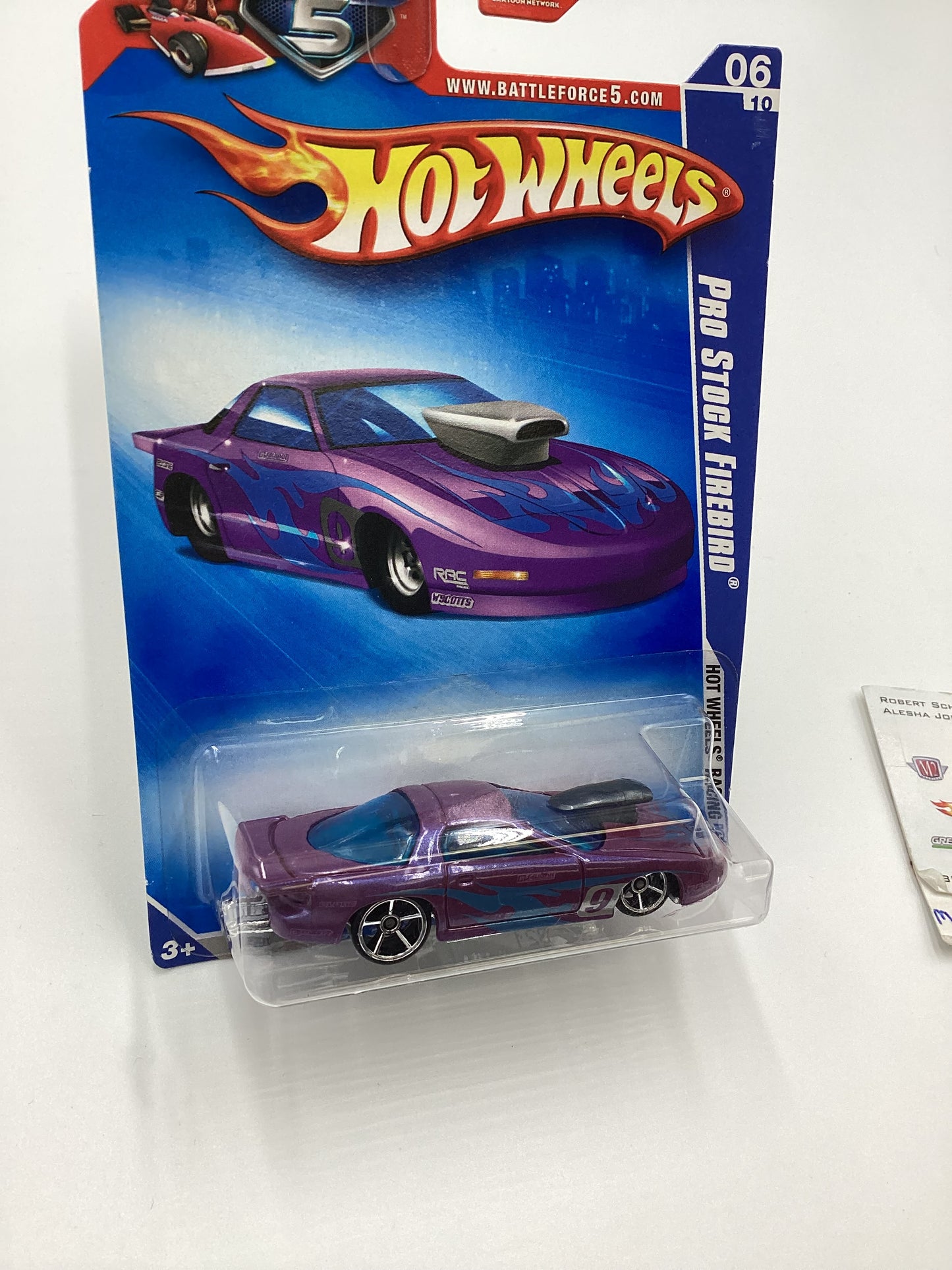 2009 Hot Wheels #072 Pro Stock Firebird Purple 42C