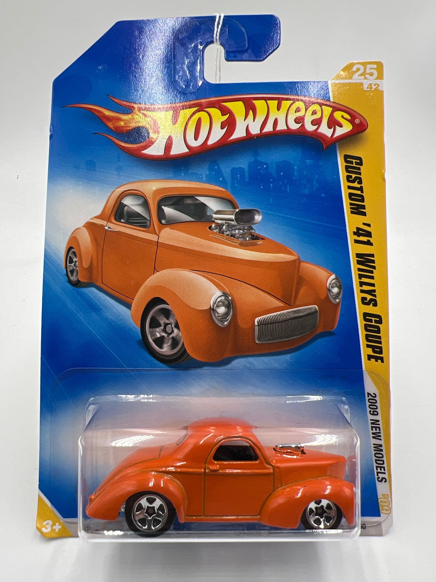 2009 Hot Wheels New Models #25 Custom 41 Willys Coupe Orange 23G