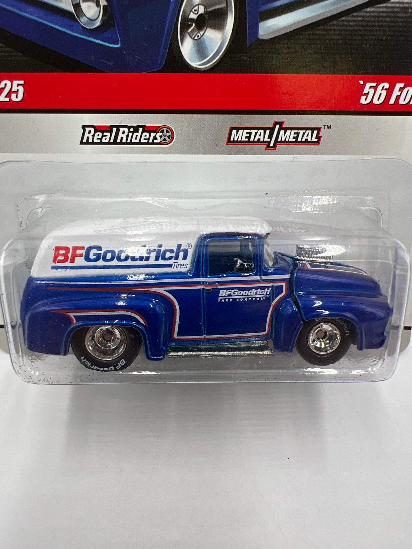 Hot Wheels Slick Rides #13 56 Ford BF Goodrich Blue 243A