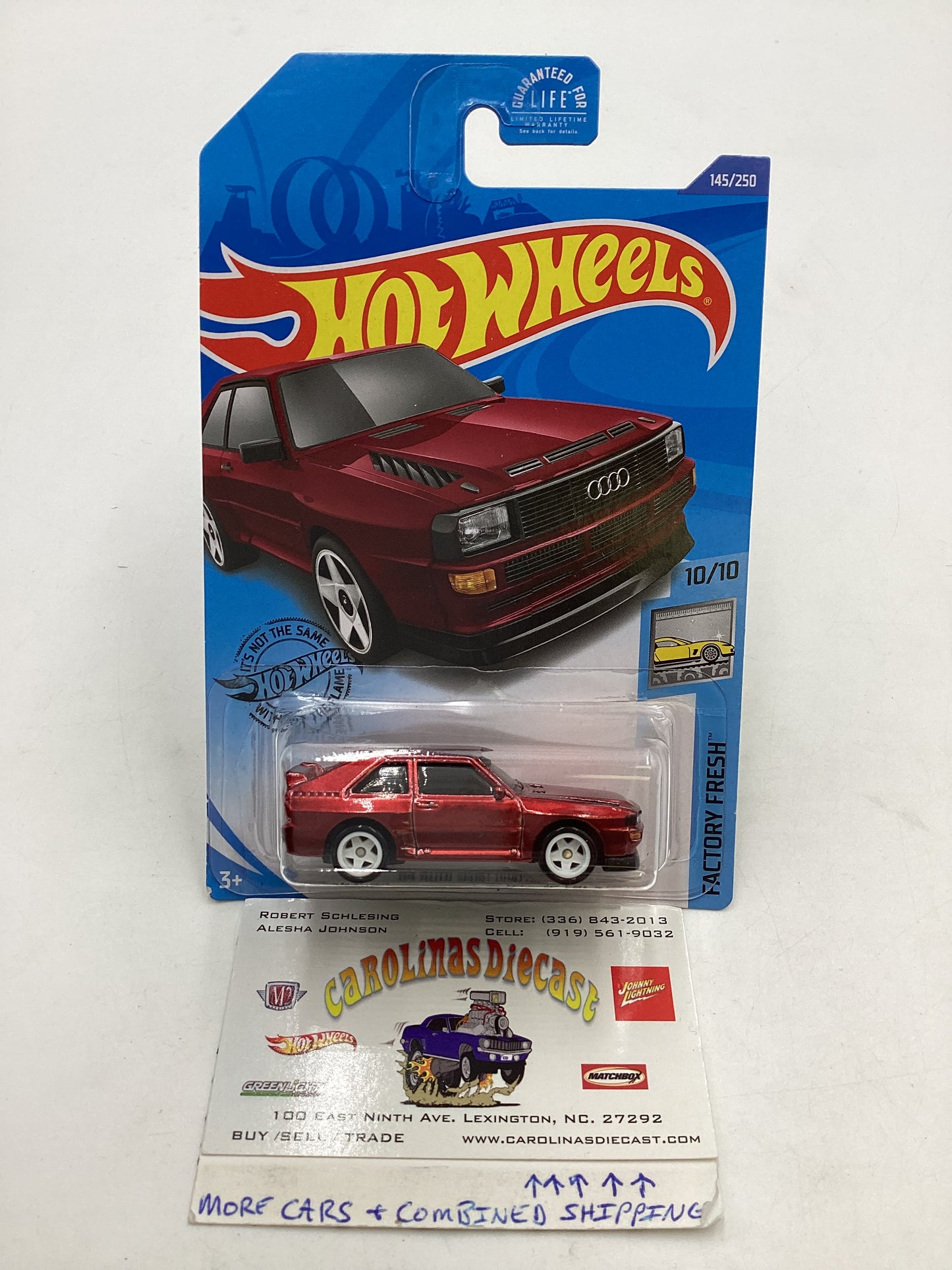 2020 Hot wheels Super treasure hunt #145 84 Audi Sport Quattro Red W/ Protector