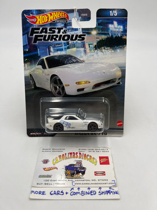 Hot Wheels Fast & Furious #1 Mazda RX-7 FD White 246B